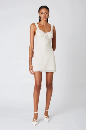 Formal Look Silky Surface Birch Dress