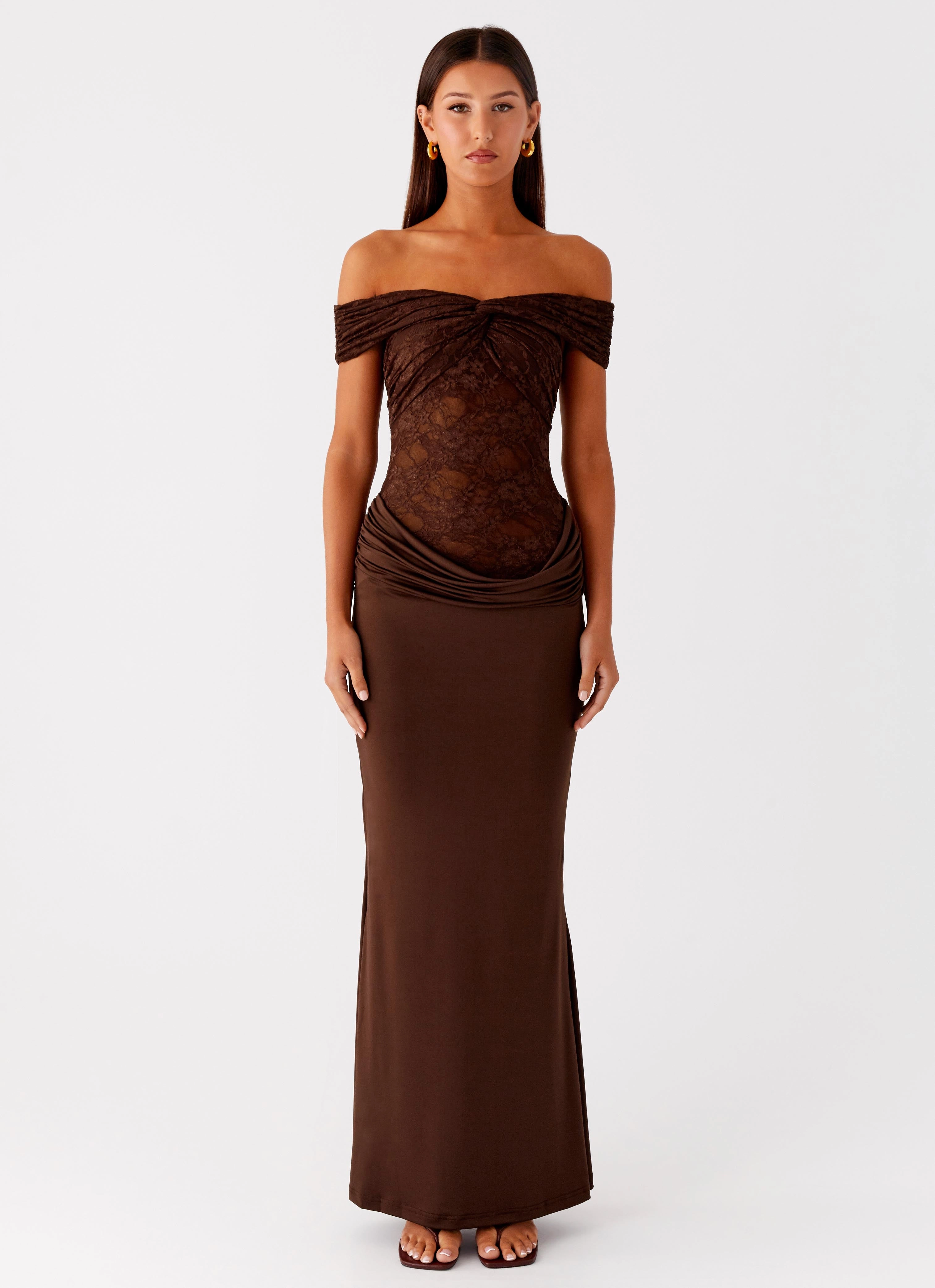 Either Way Maxi Dress - Chocolate SmoothEdgeFinish Soft Layering
