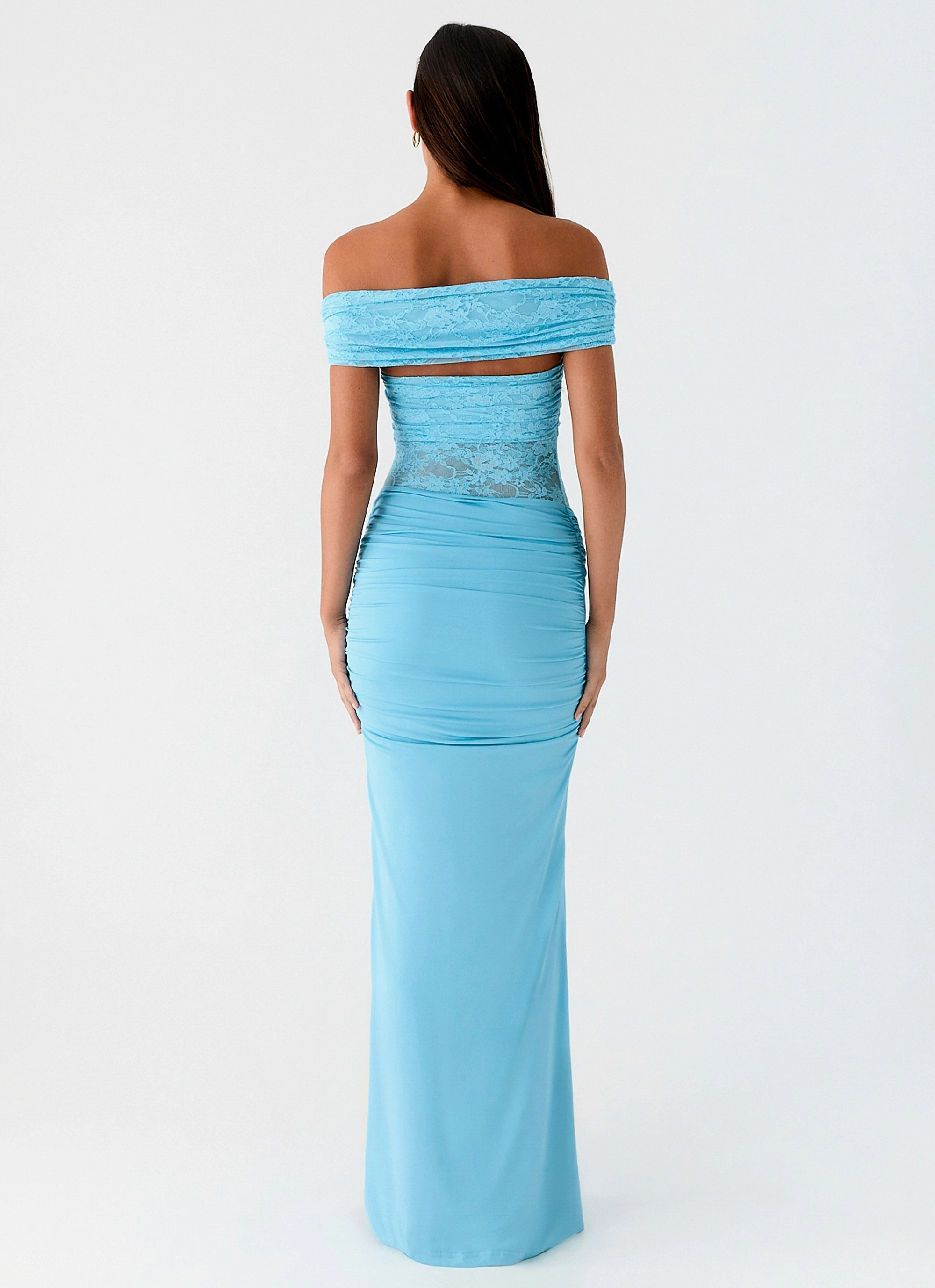 Either Way Maxi Dress - Turquoise Blue Walk Easy