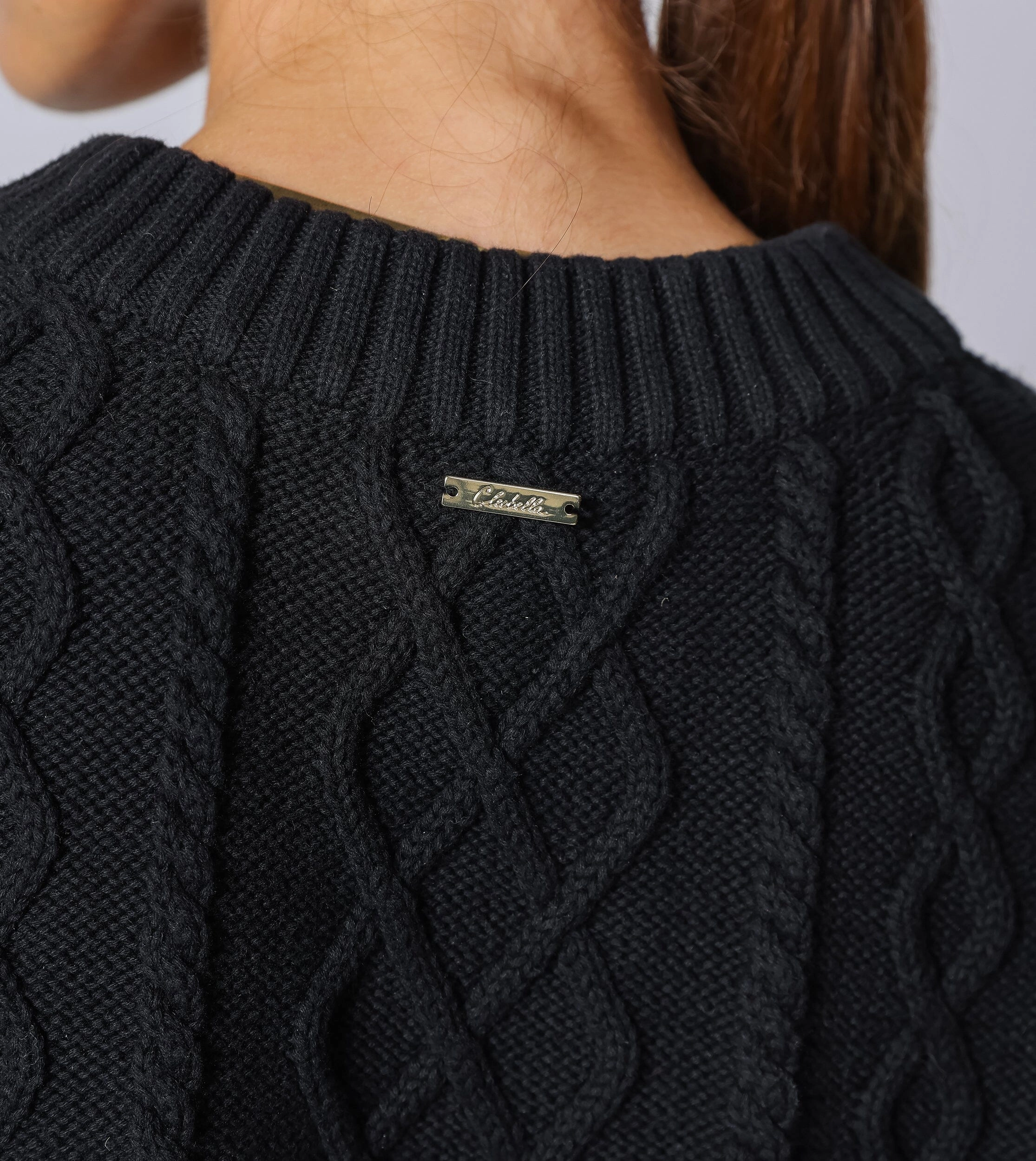 BambooBlend Gigi Cropped Sweater Vest | Black