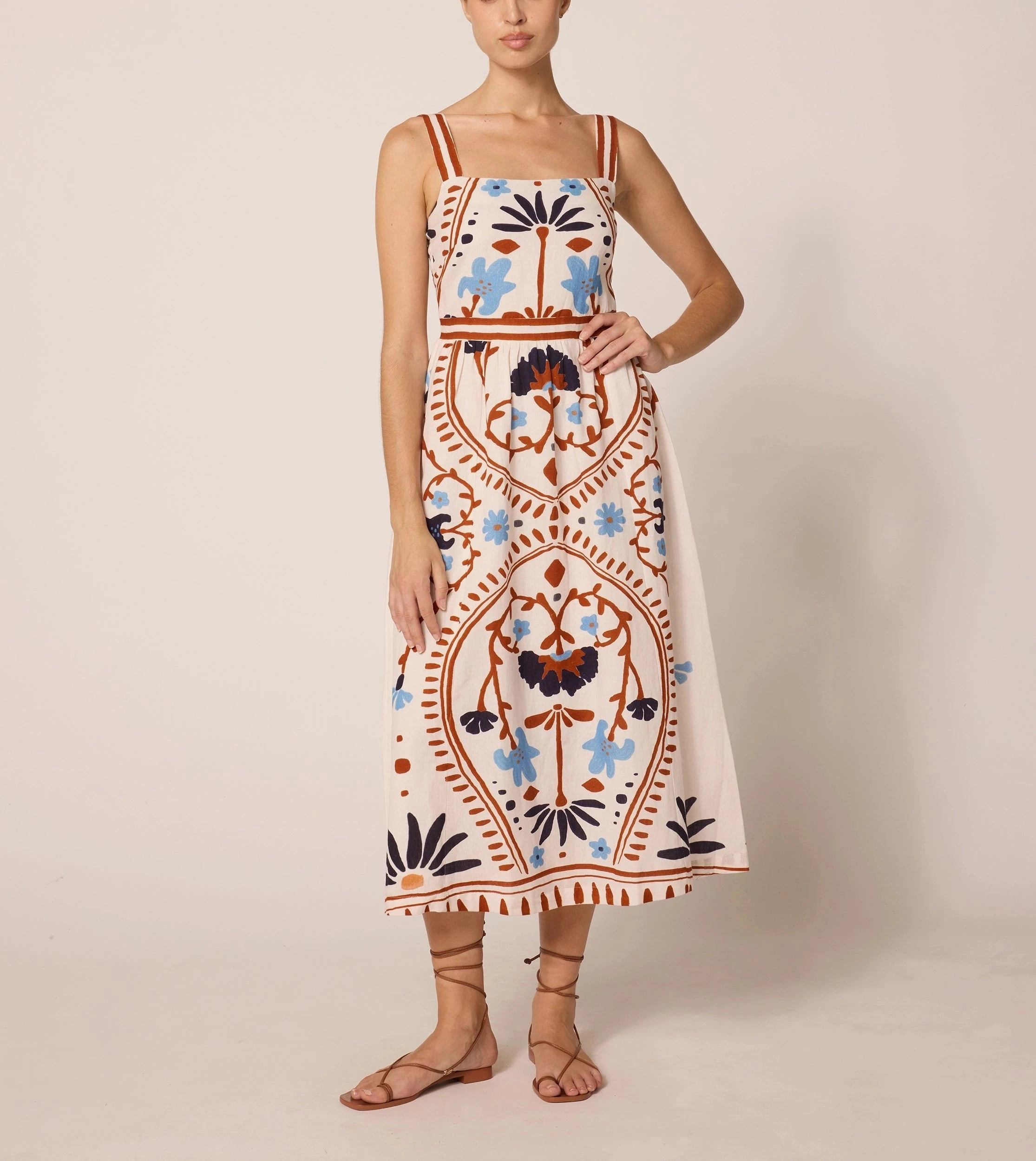 Carmen Midi Dress | Liliana UV protection layer