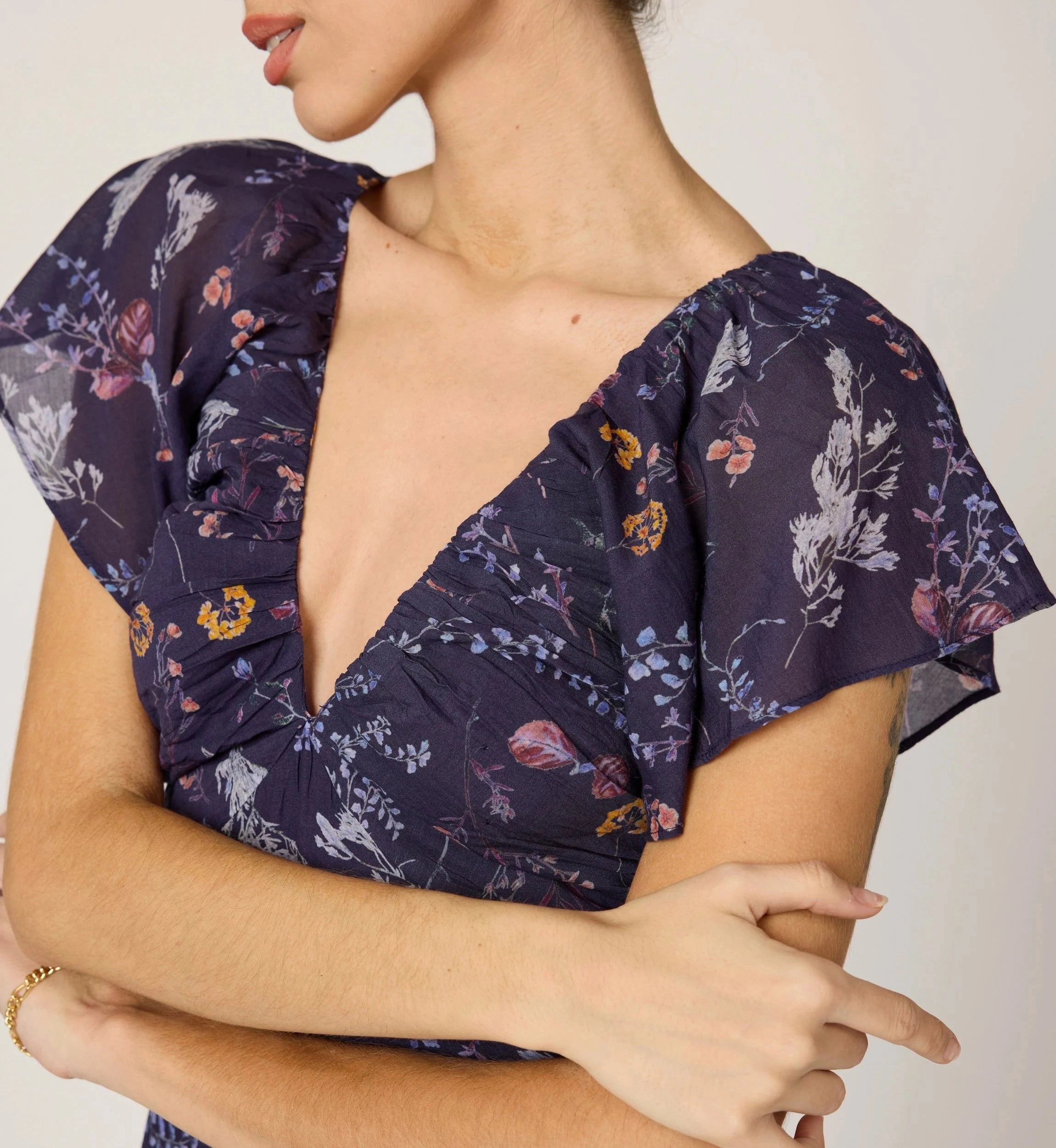 Victoria Midi Dress | Viviana DurableBlend Stretch Weave Construction