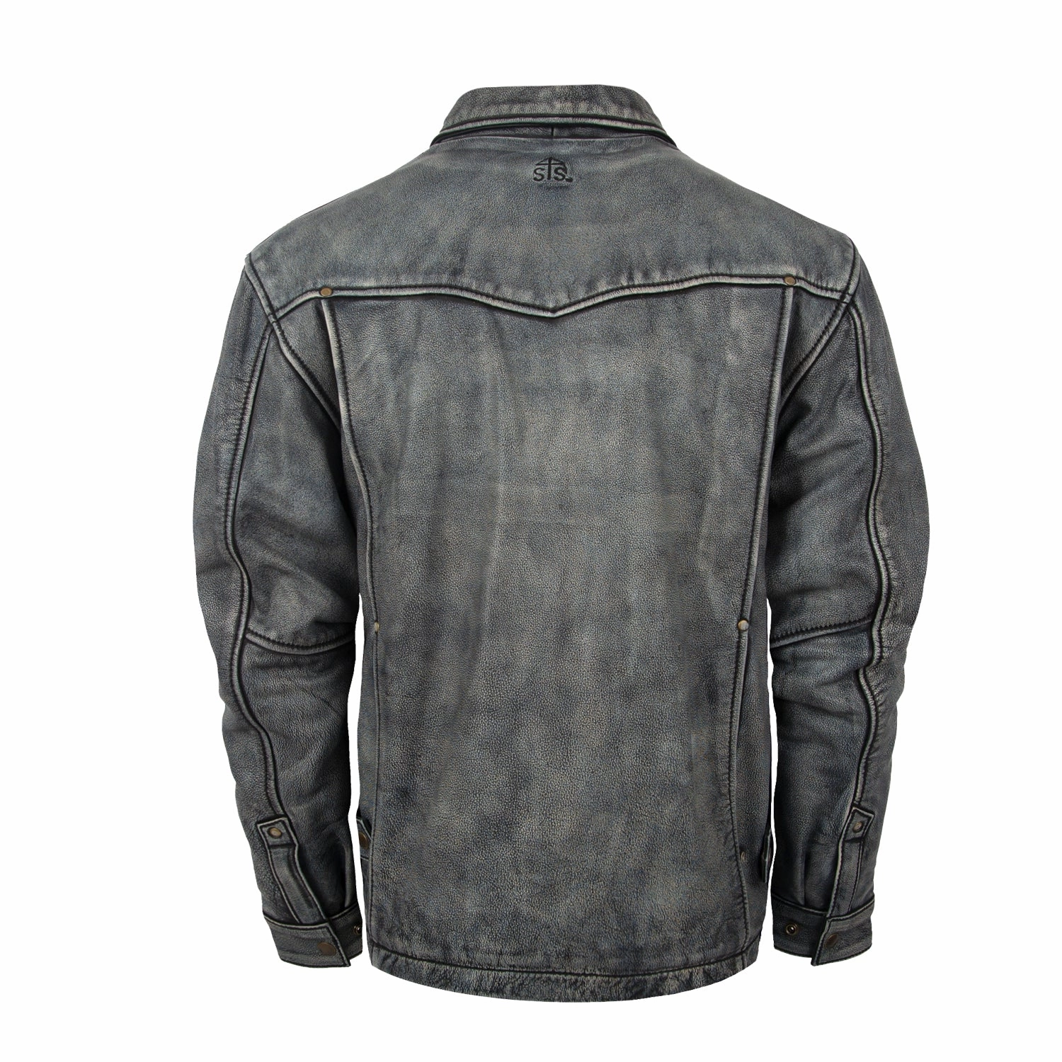 Windbreaker Inspired Fit STS Ranchwear Mens Rifleman Stone Wash Leather Leather Jacket