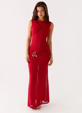 Worldwide Maxi Dress - Raspberry Comfy Flex Elegance Glow