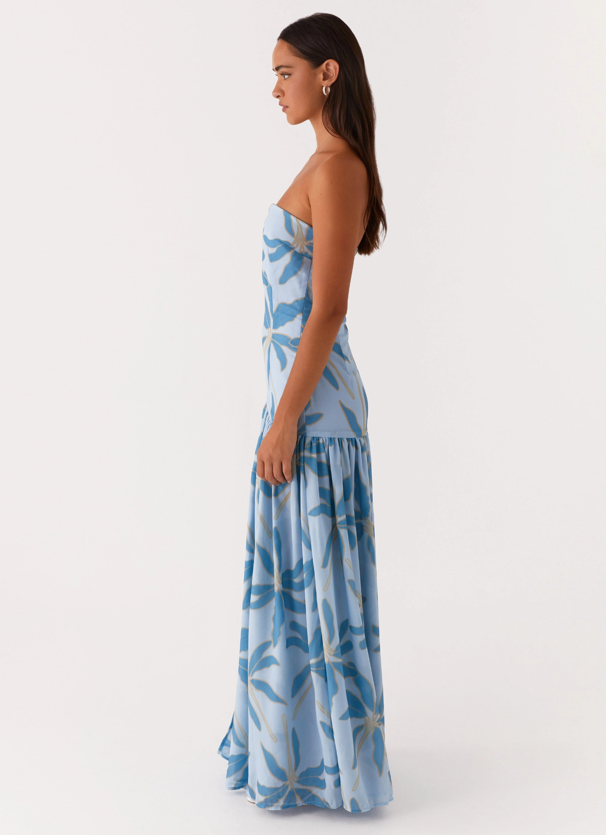 Eden Strapless Maxi Dress - Opulent Blue Limited-Edition Trend Glow