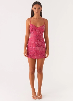 Fit Focused Vietta Sequin Cami Mini Dress - Fuchsia