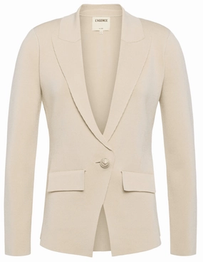 Soft Texture L'Agence Chamberlain Knit Blazer