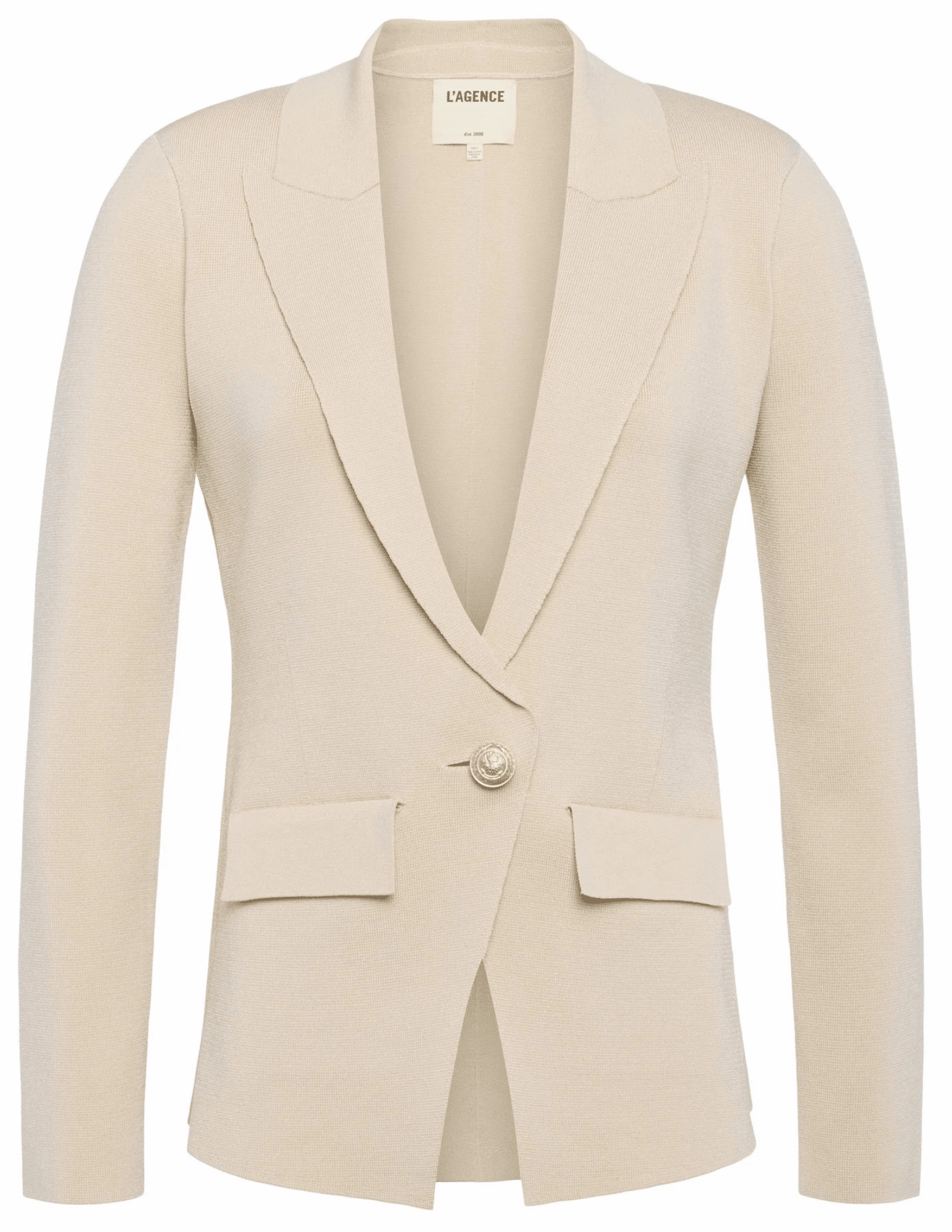 No Smell All Day Comfort Design L'Agence Chamberlain Knit Blazer