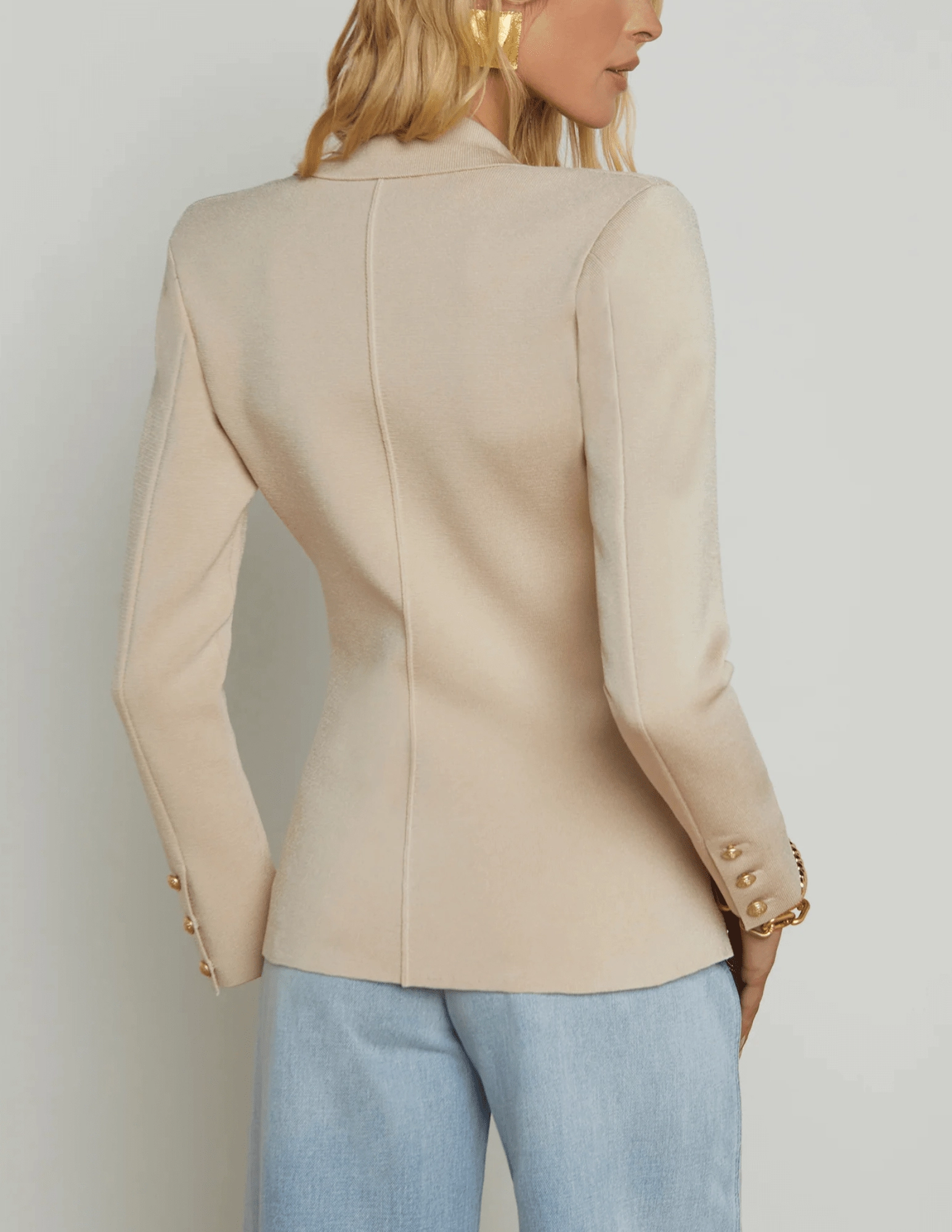 Slim Tailored L'Agence Chamberlain Knit Blazer