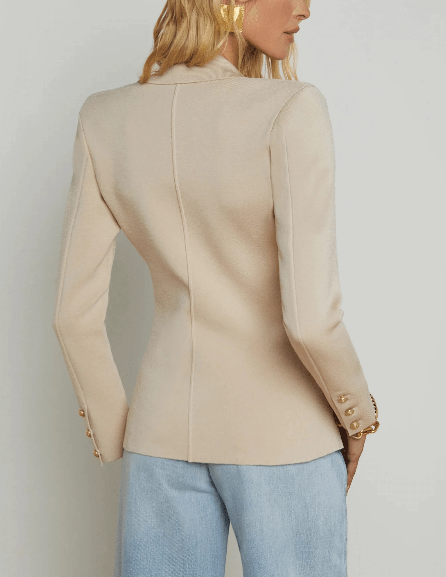 Cold Climate L'Agence Chamberlain Knit Blazer