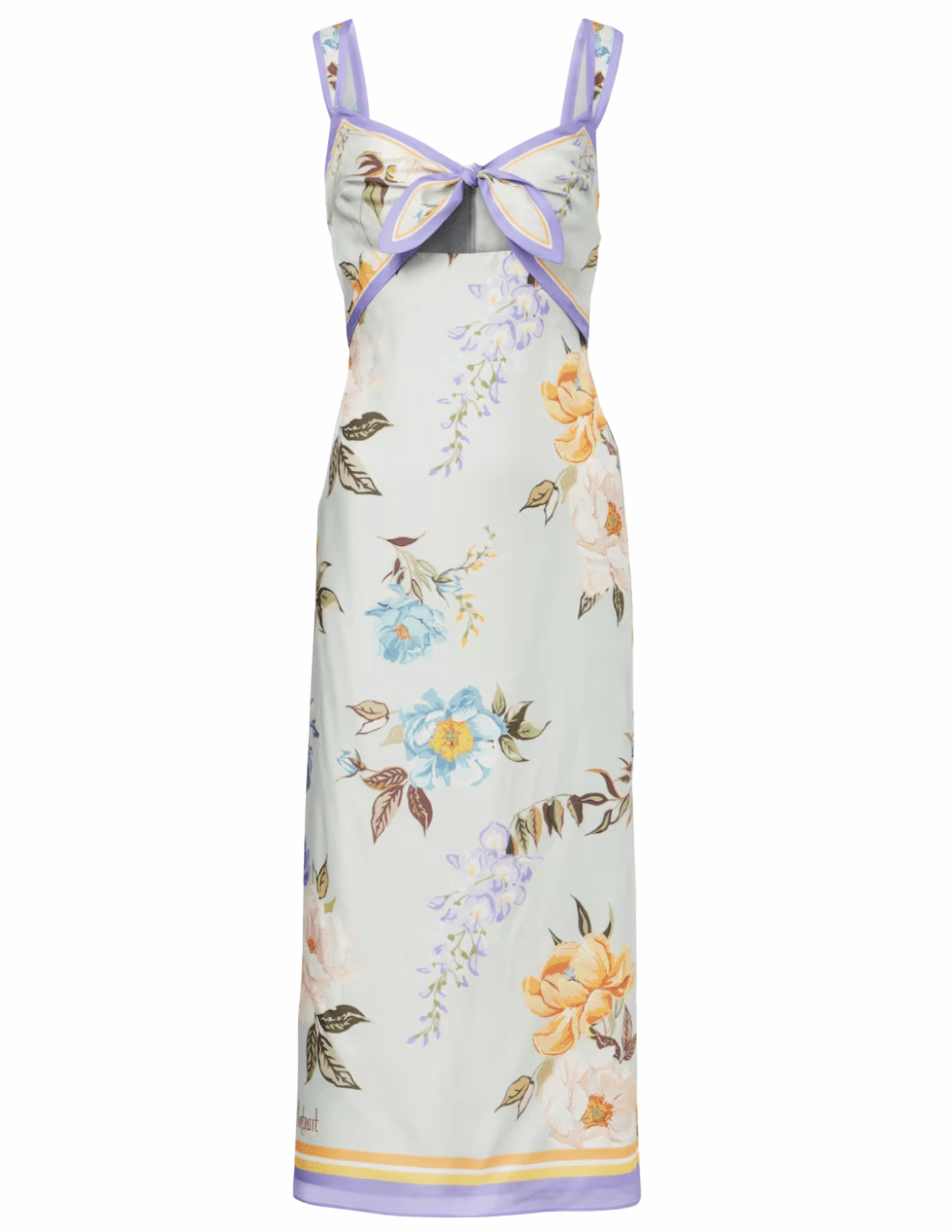 All Fitwear Self-Portrait Silk Twill Midi Dress