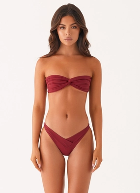 Multi-Purpose Delta Bikini Bottoms - Mulberry