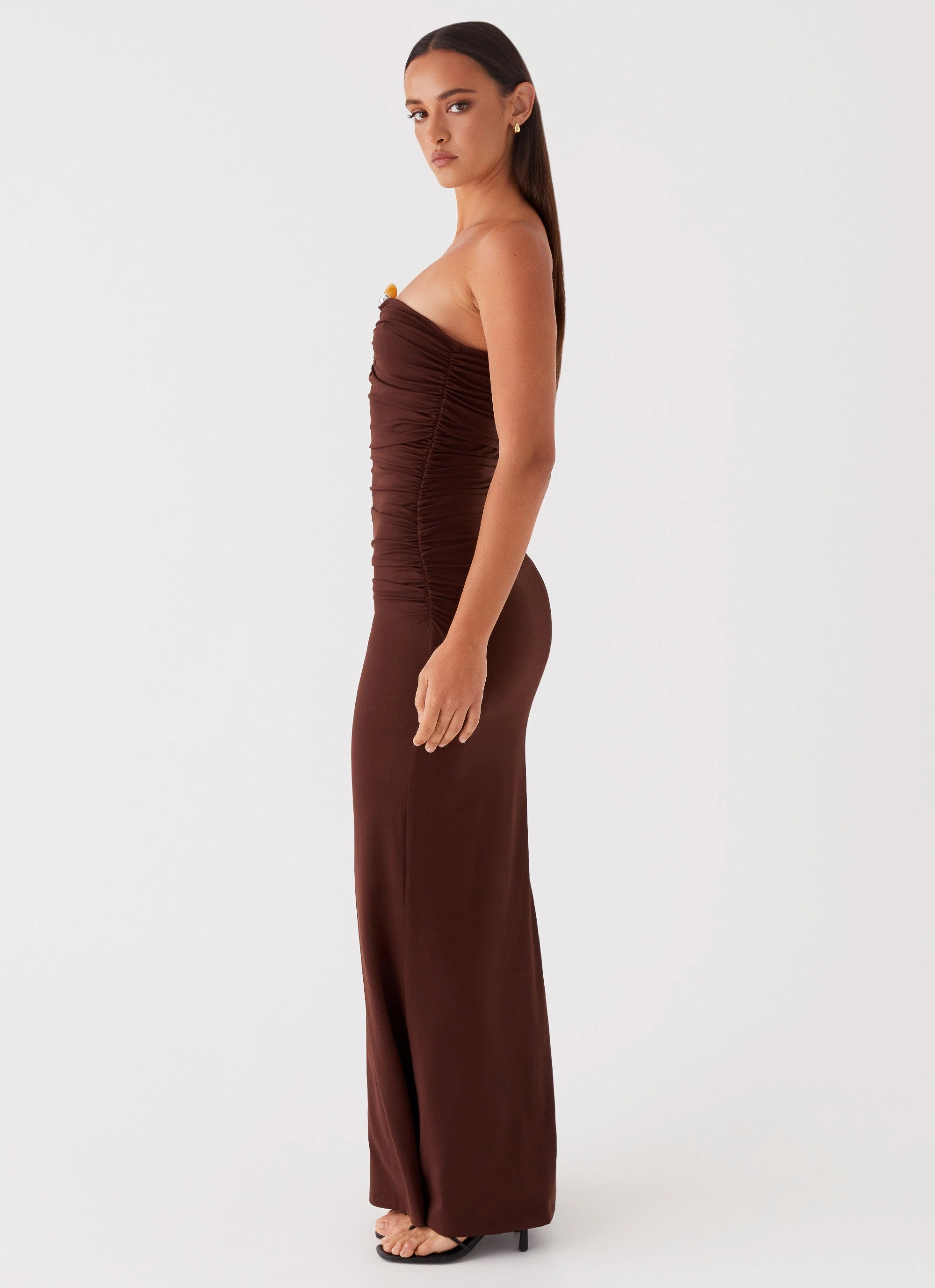 Rudy Maxi Dress - Brown Comfortable Design
