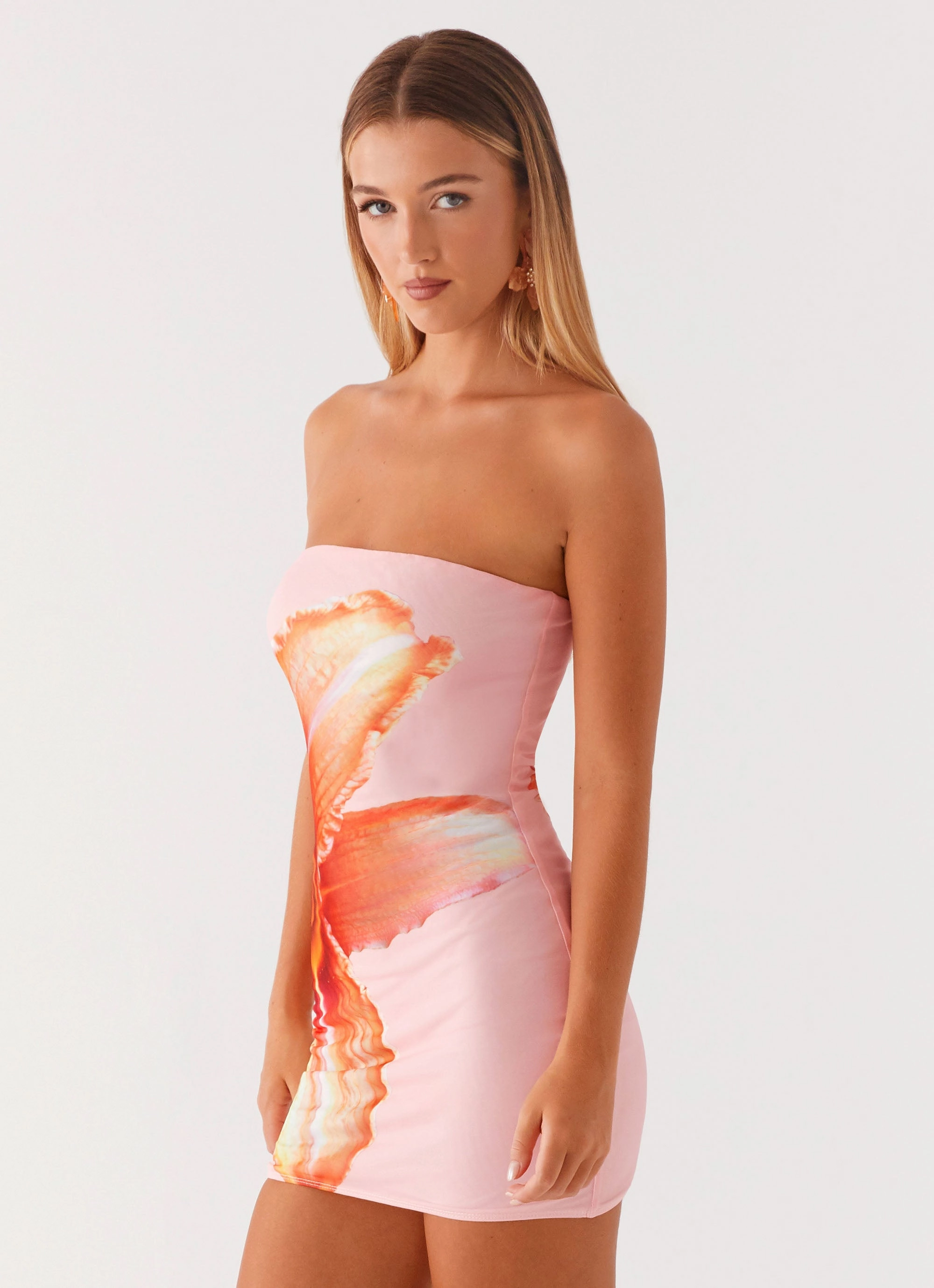 Breeze Grace Full Bloom Mini Dress - Pink