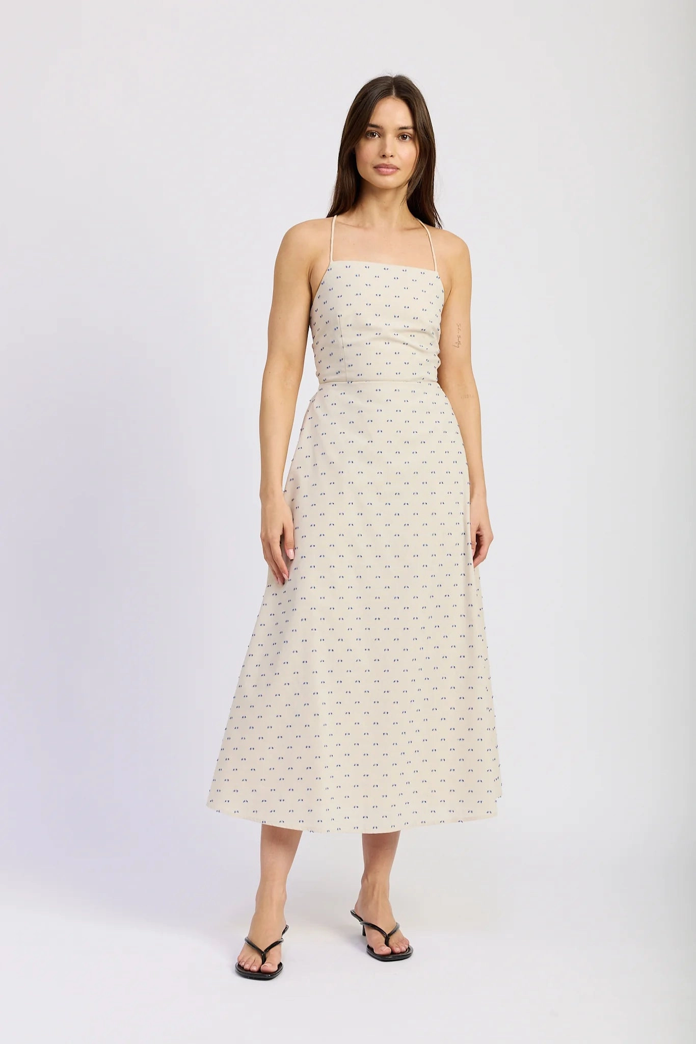 Donatella Maxi Dress Reinforced Shoulder Seams Multipanel Construction