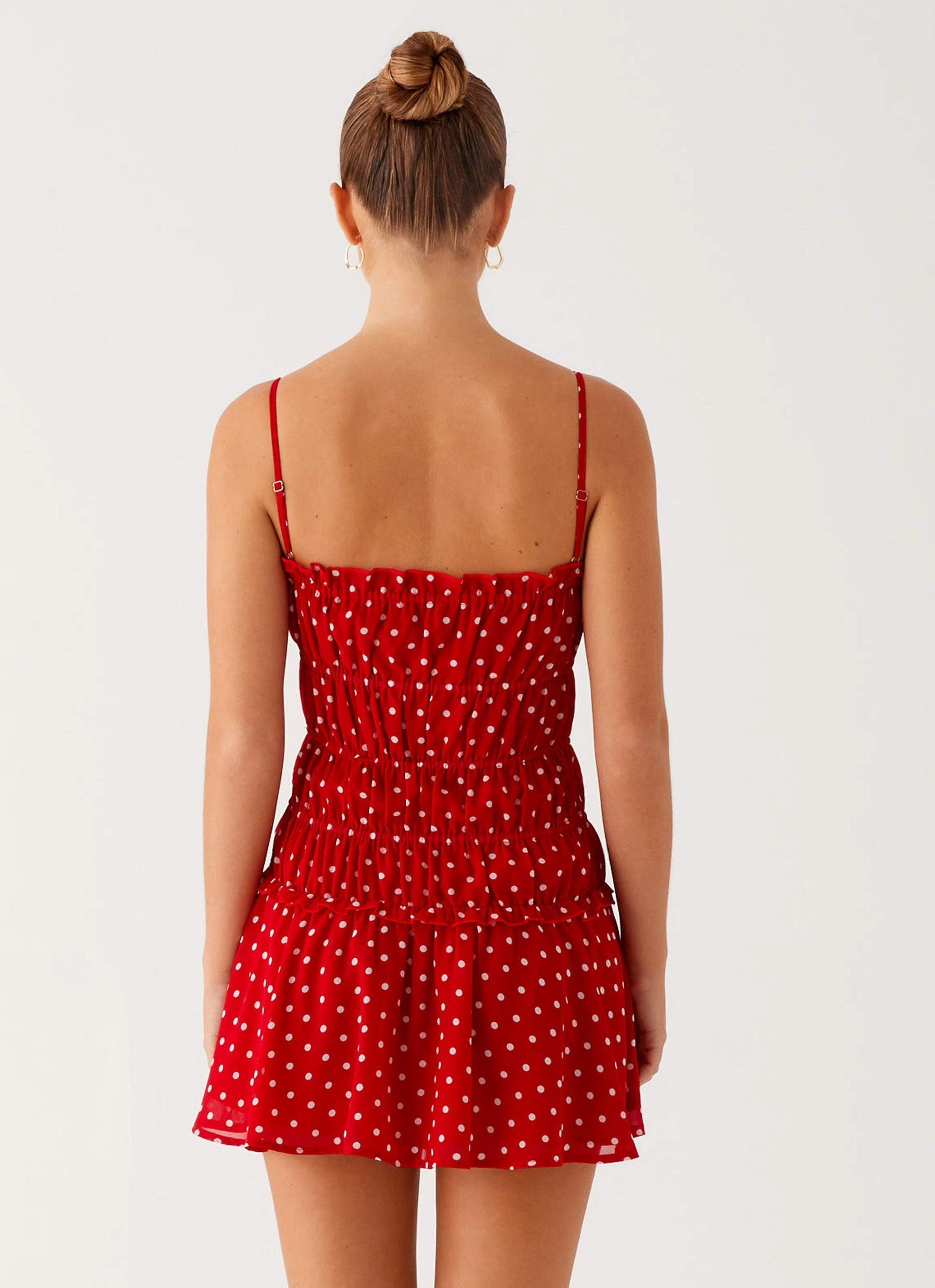 Light Cloud Cynlee Mini Dress - Red Polka Dot