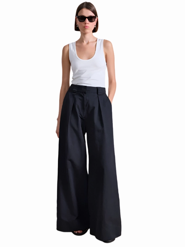 Urban Style Eli Wide Leg Pant in Black