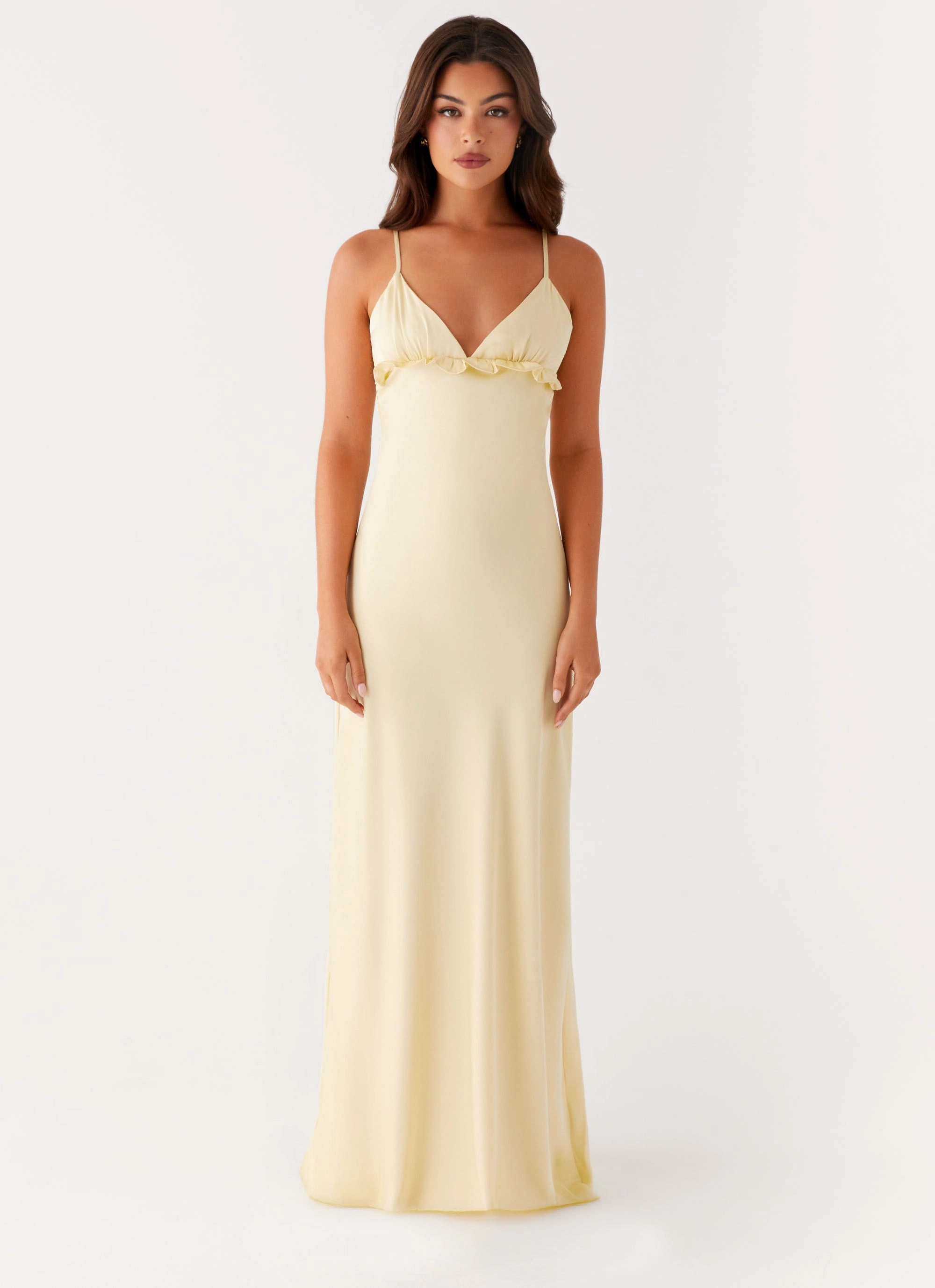 Front-Pocket Elona Maxi Dress - Baby Yellow