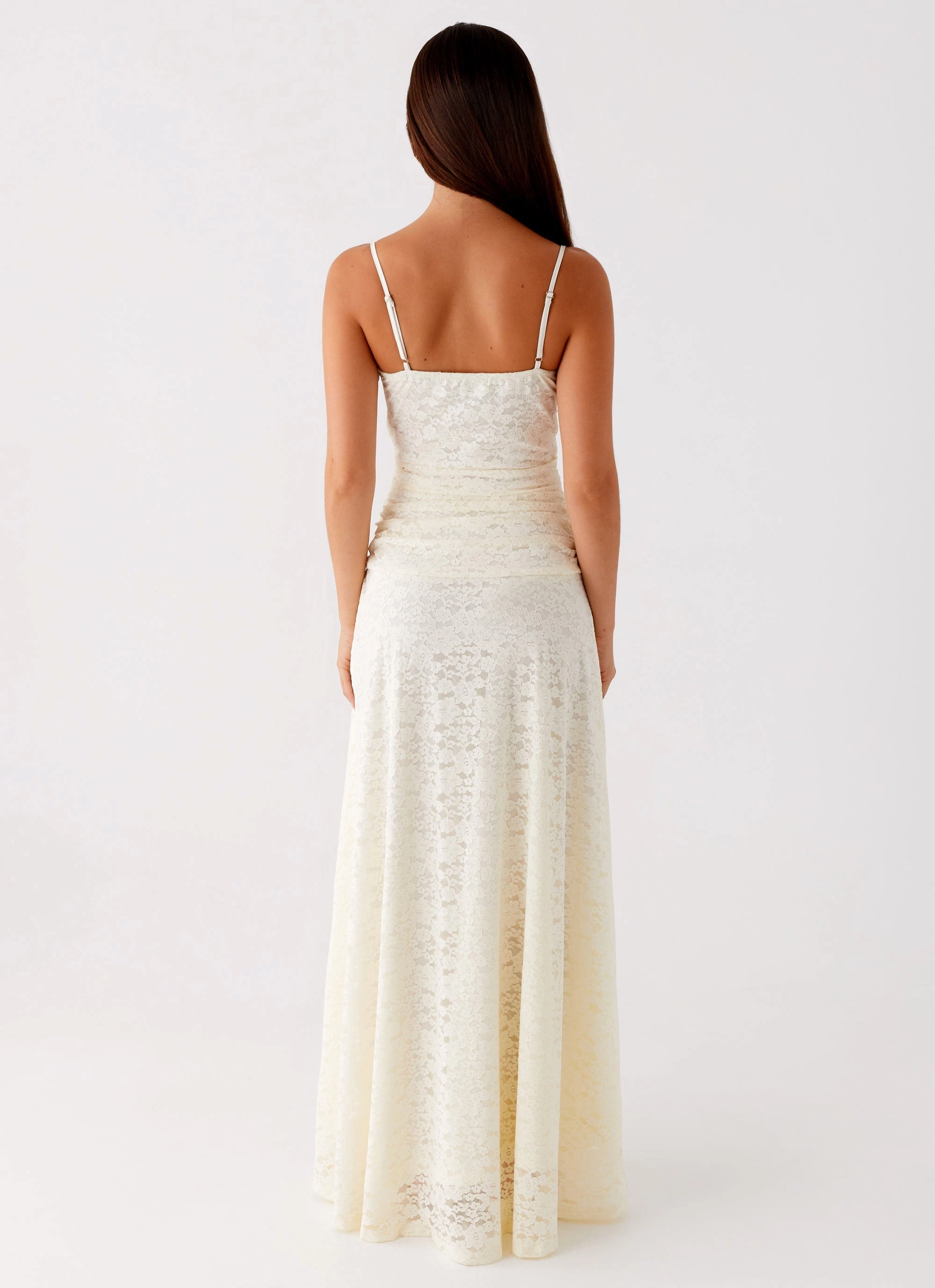 Elsa Maxi Dress - Ivory Jewel-Tone Color-Blocked