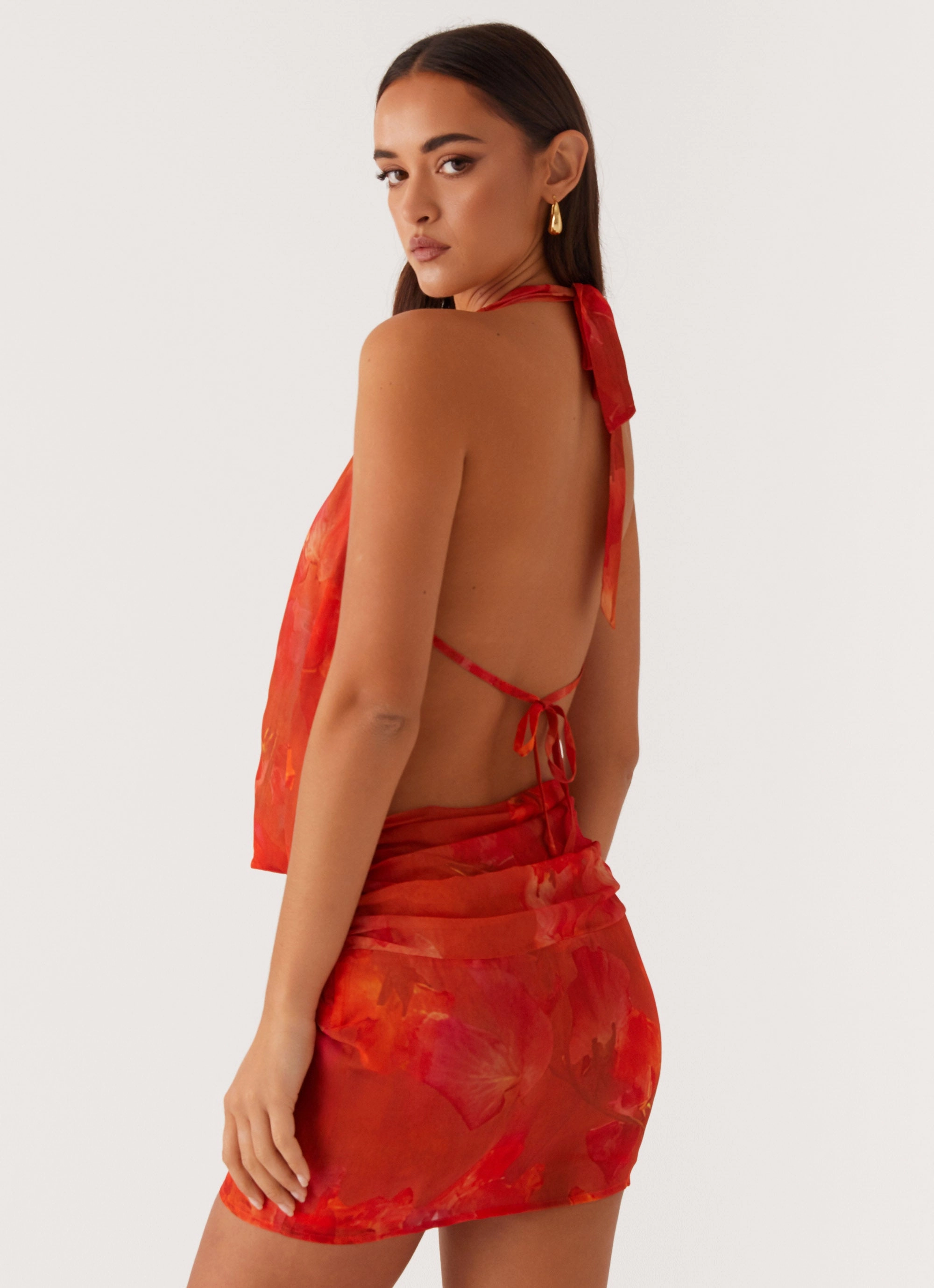 Elysia Chiffon Mini Dress - Amber Chic Style Wear