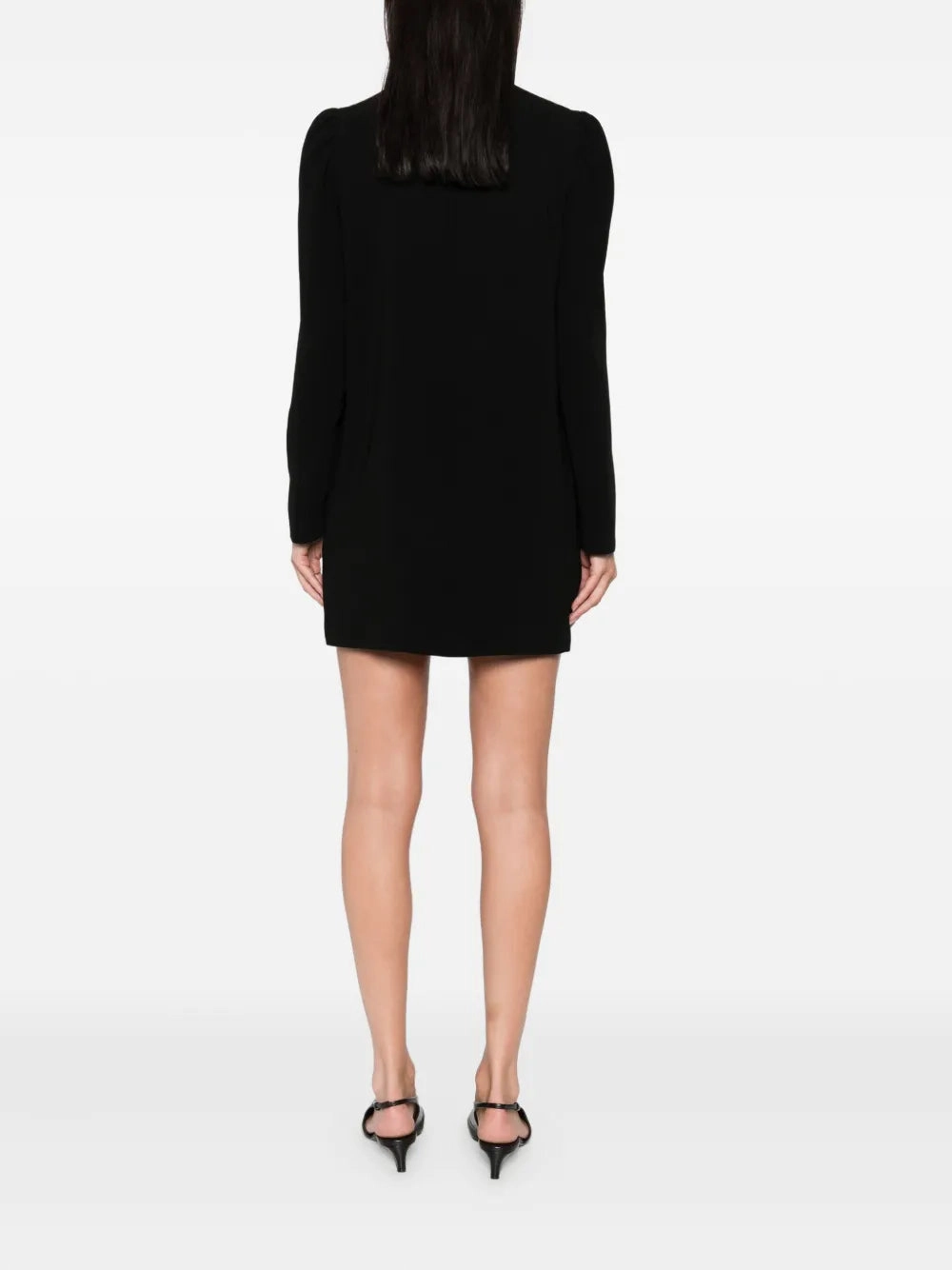 Embassy Dress in Black Petal Zone Front-Pocket
