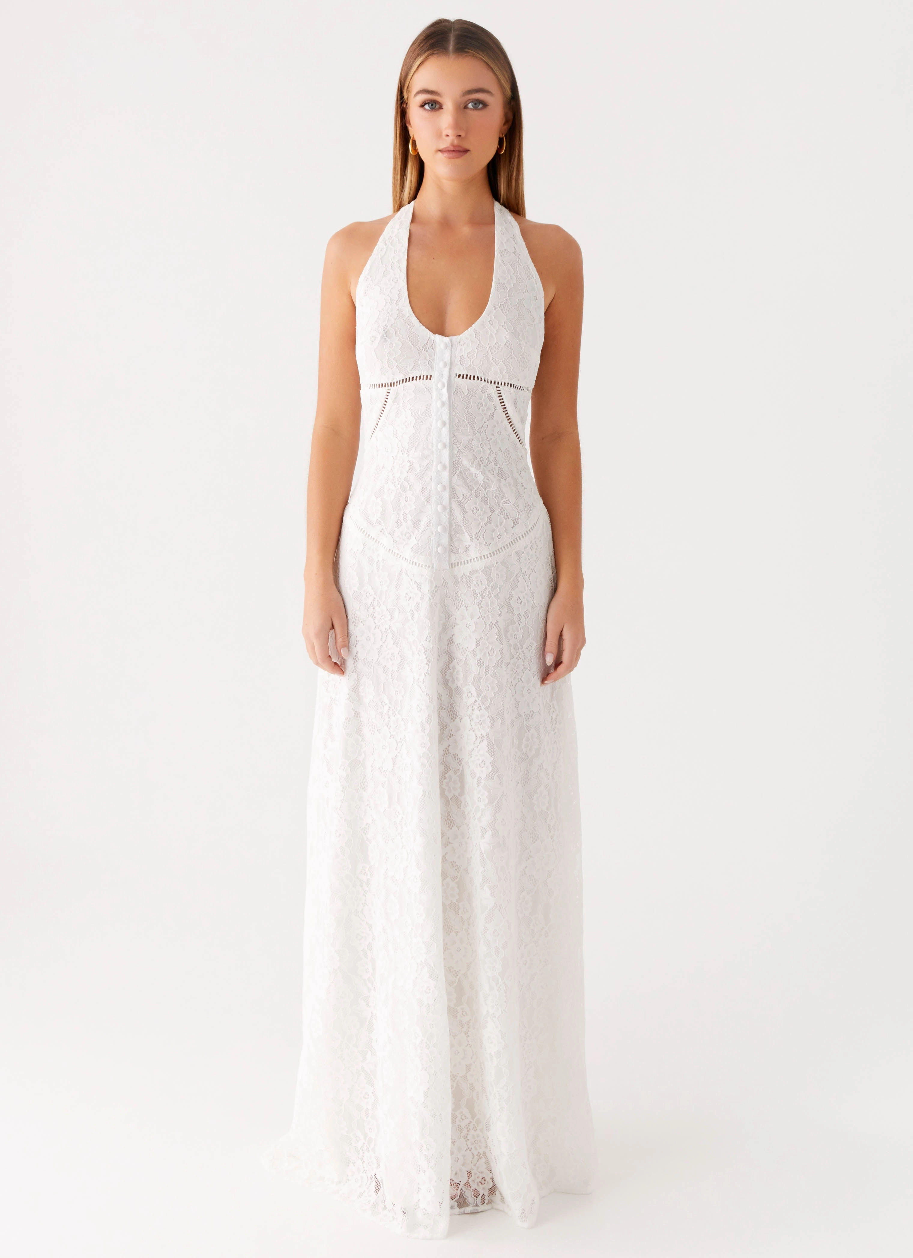 Practical-Style Effortless weekend dress Ember Valley Maxi Dress - Ivory