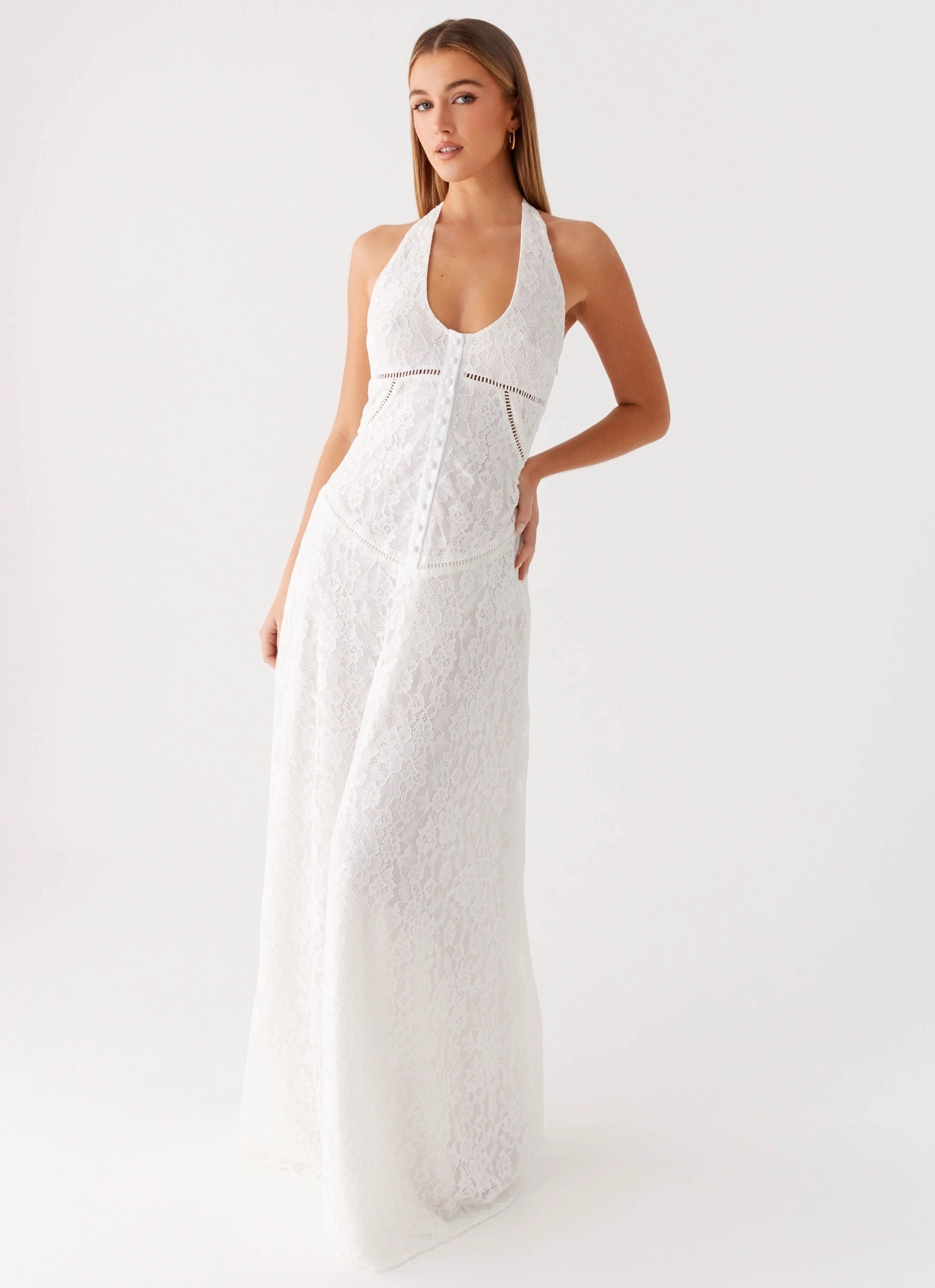 Ember Valley Maxi Dress - Ivory and Effortless fit dress. Casual Tone