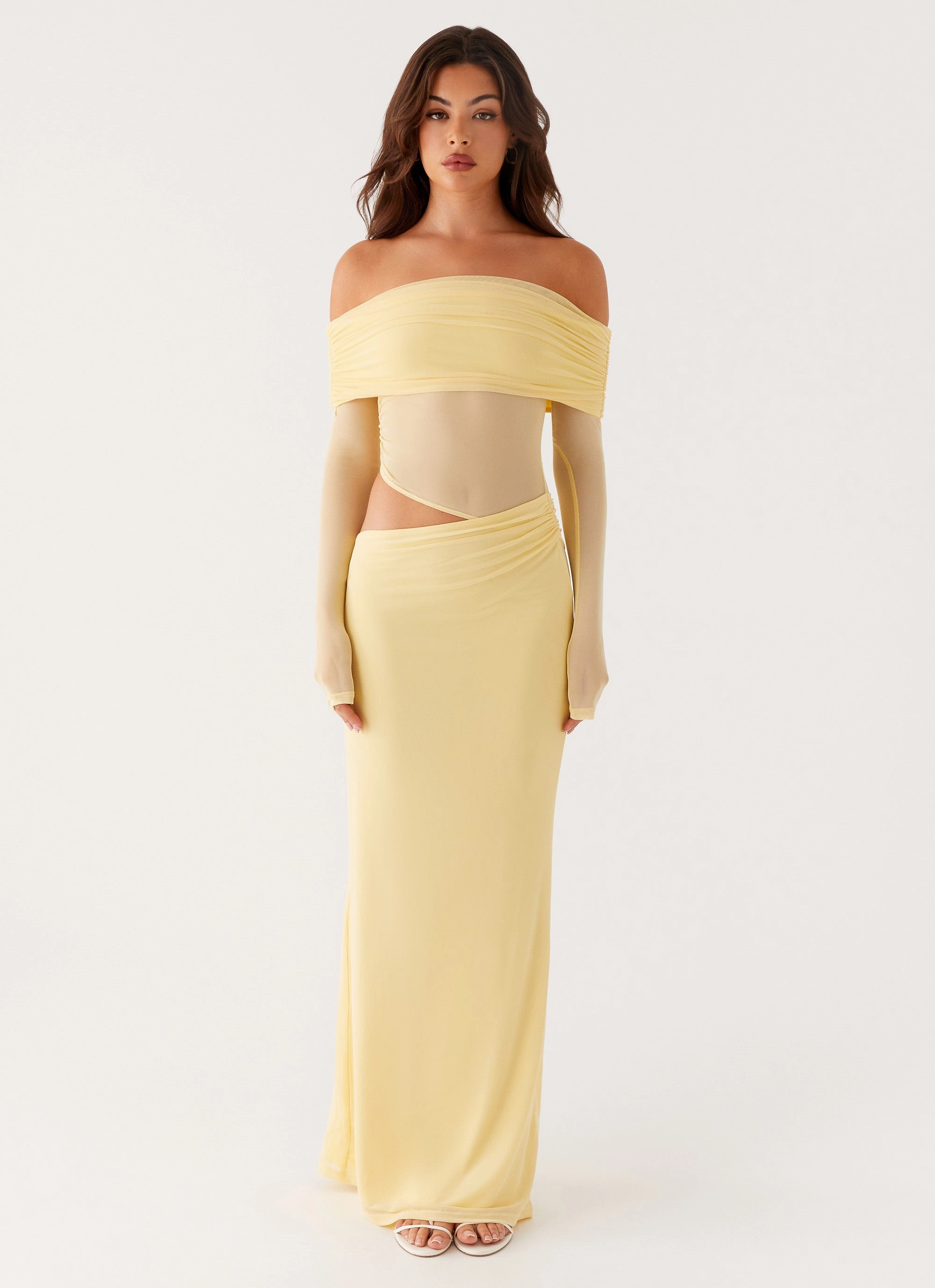 Emery Maxi Dress - Yellow Tulle Air
