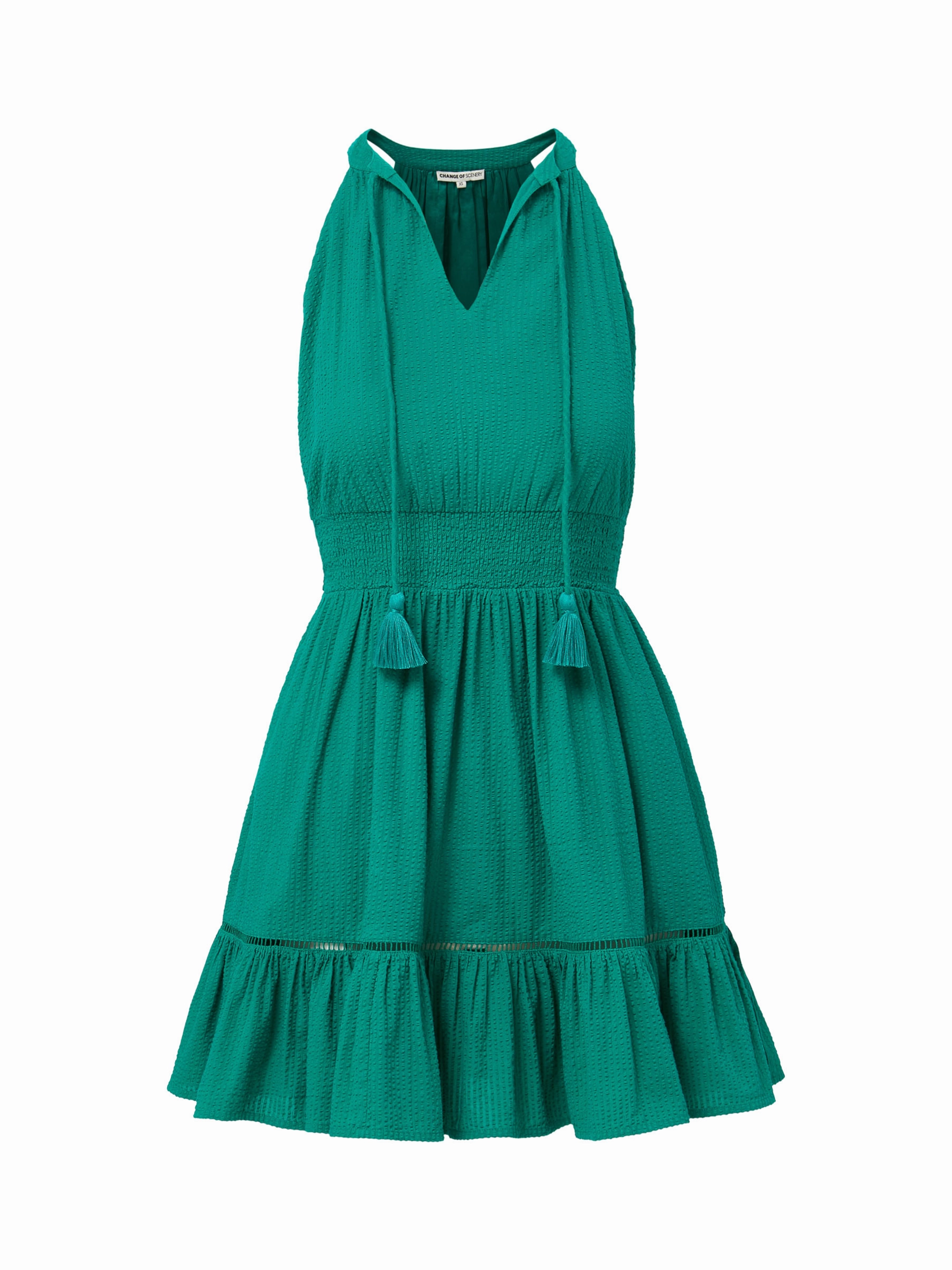 Classic Mood Bare Glow Emma Dress In Emerald