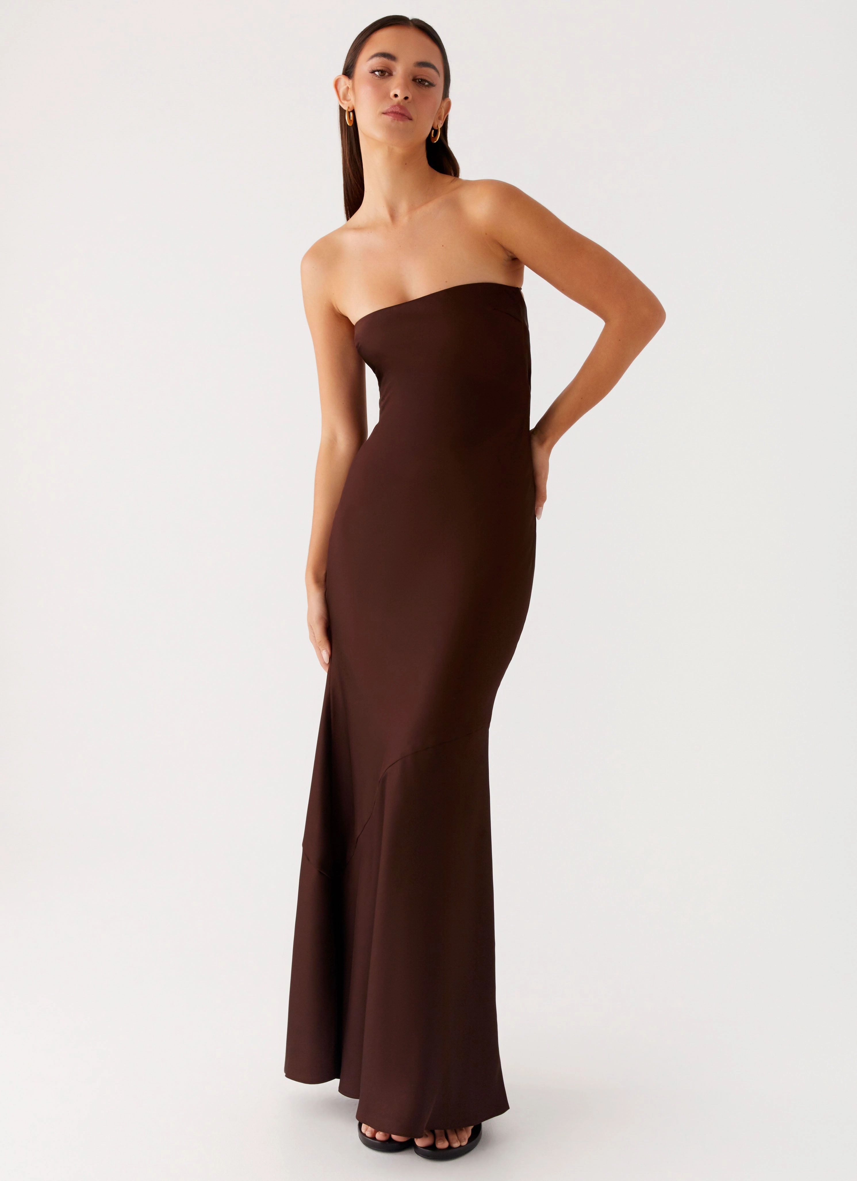 Endless Nights Maxi Dress - Chocolate Flattering Style