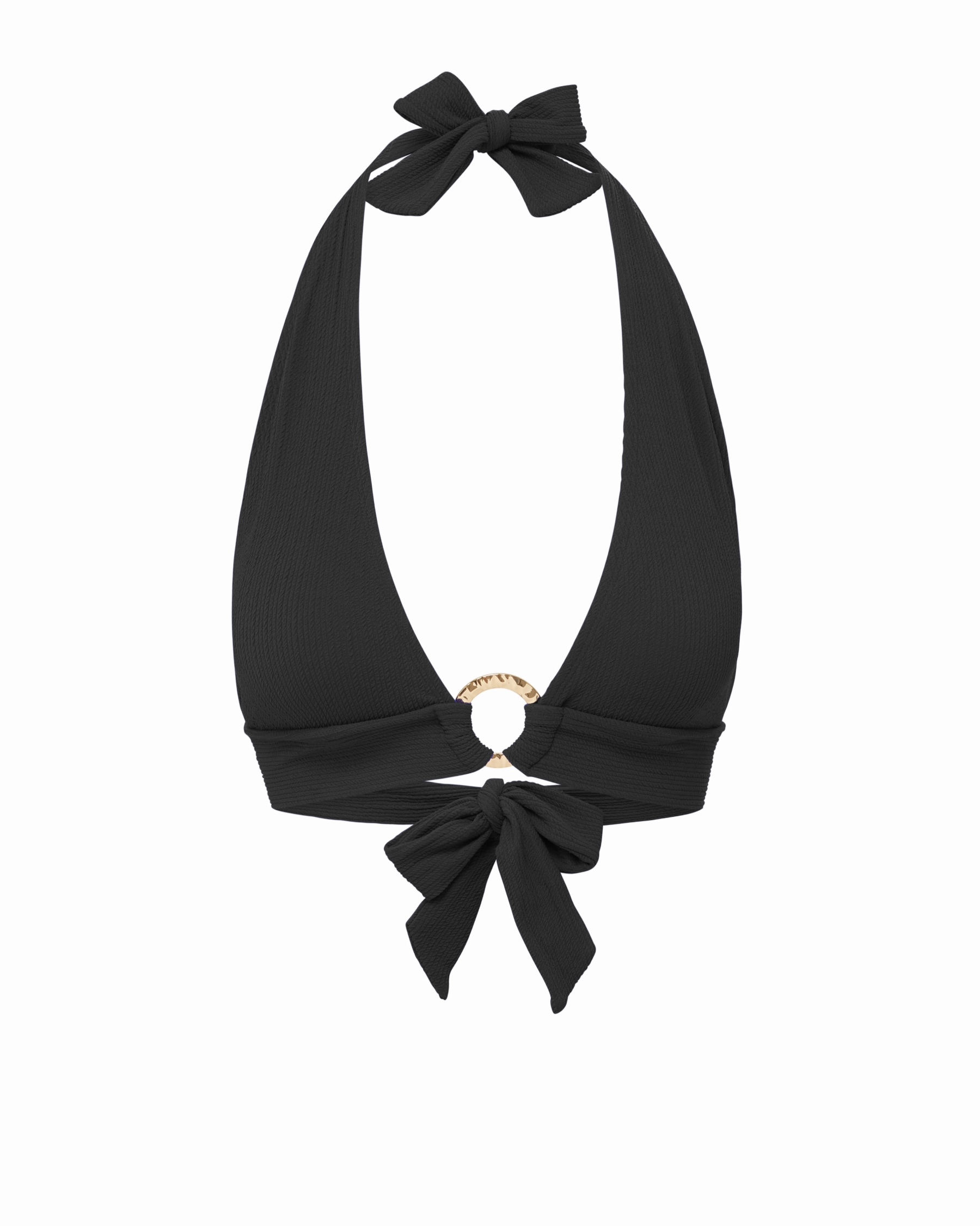 Erin Top In Black Texture Relaxation-Ready