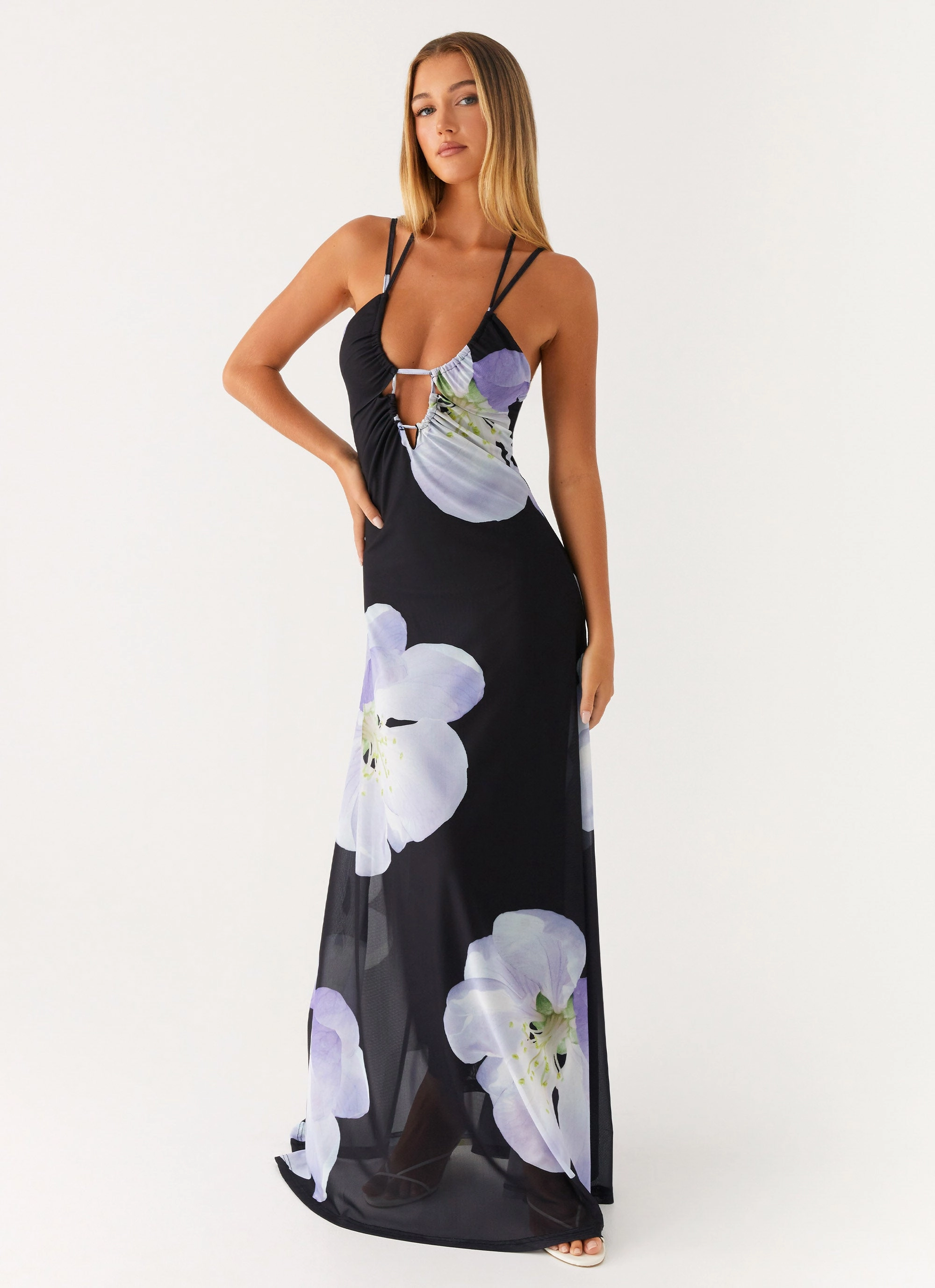 All Time Feminine midi gown Enrika Maxi Dress - Flower Print