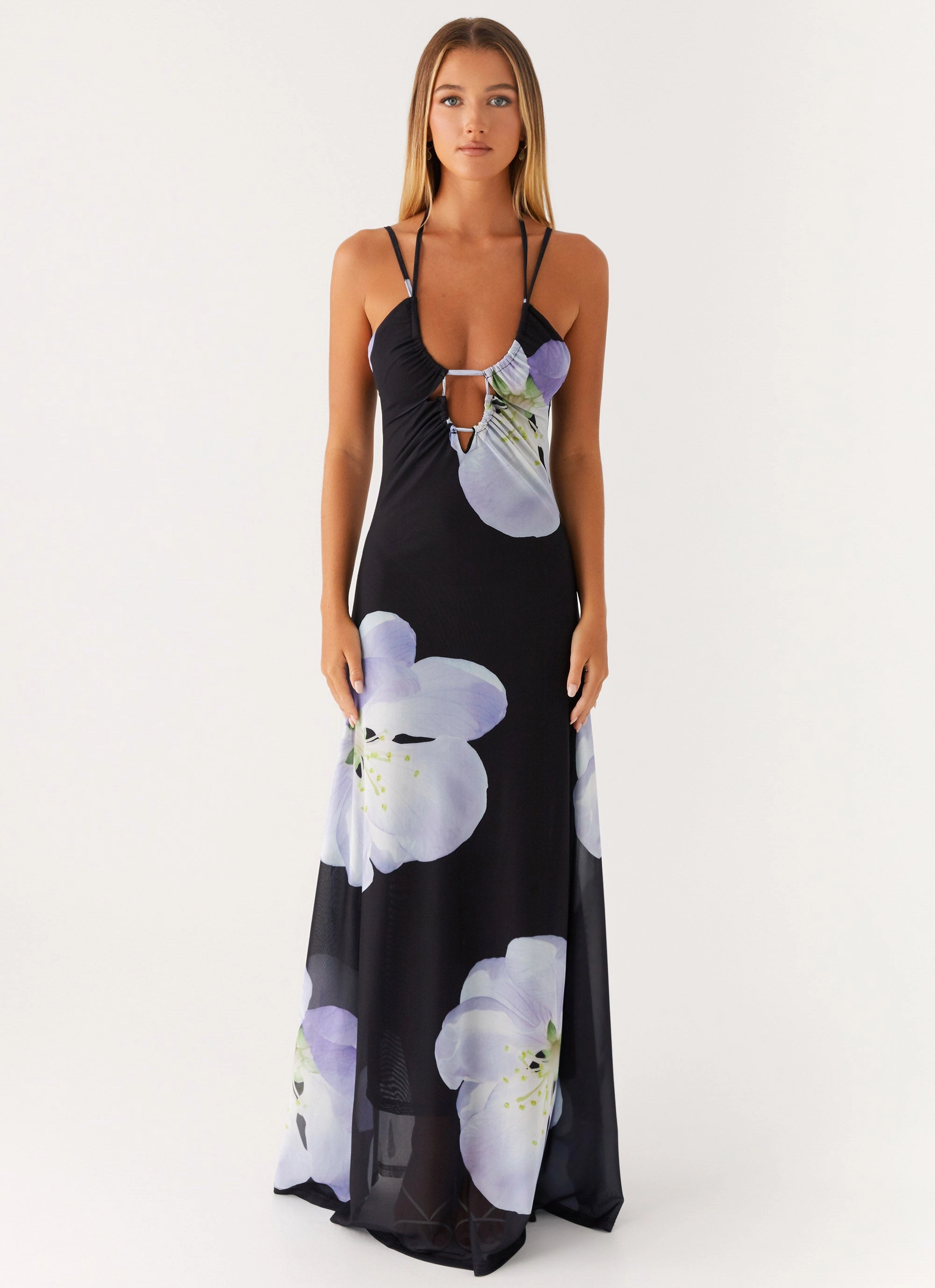 Balanced Tone soft elegance Enrika Maxi Dress - Flower Print