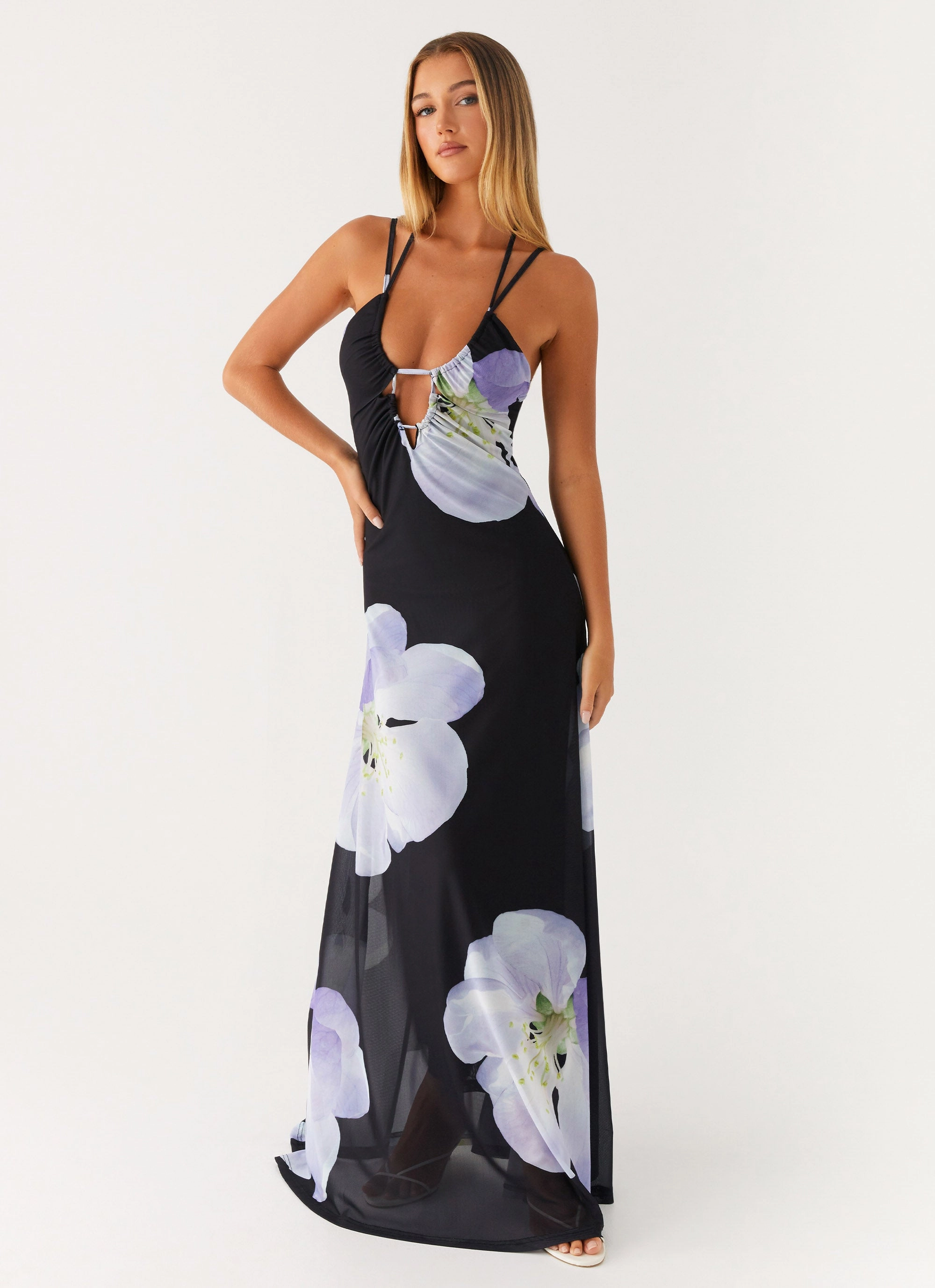 Enrika Maxi Dress - Flower Print Smart Edge