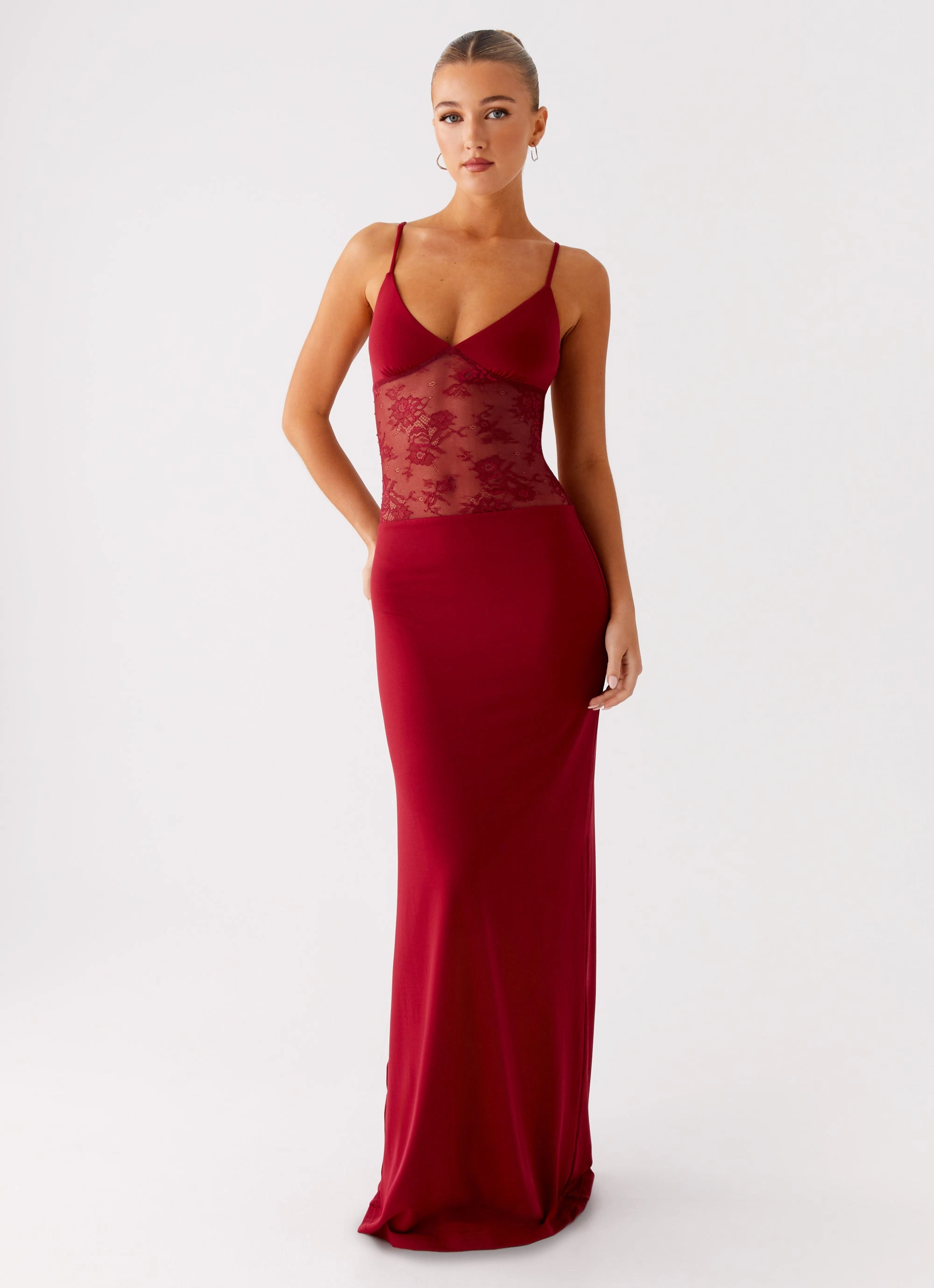 Dreamy Presence Soft Air Envy Maxi Dress - Maroon