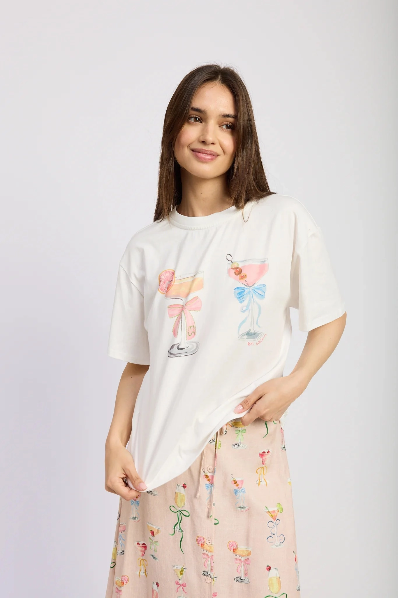 Mia Graphic T-Shirt High Thread Count Cotton