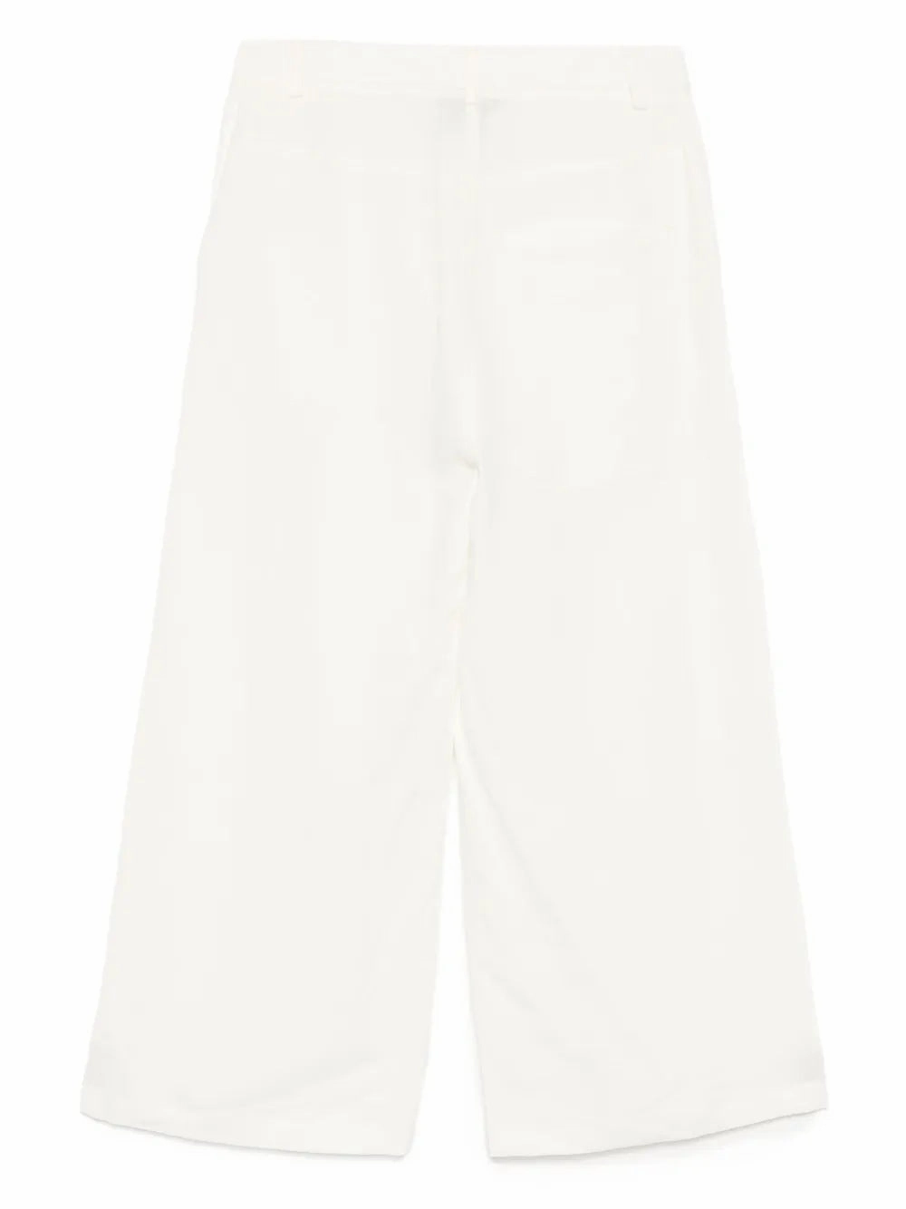 Flowy legs Cropped Howard Pant in Ivory