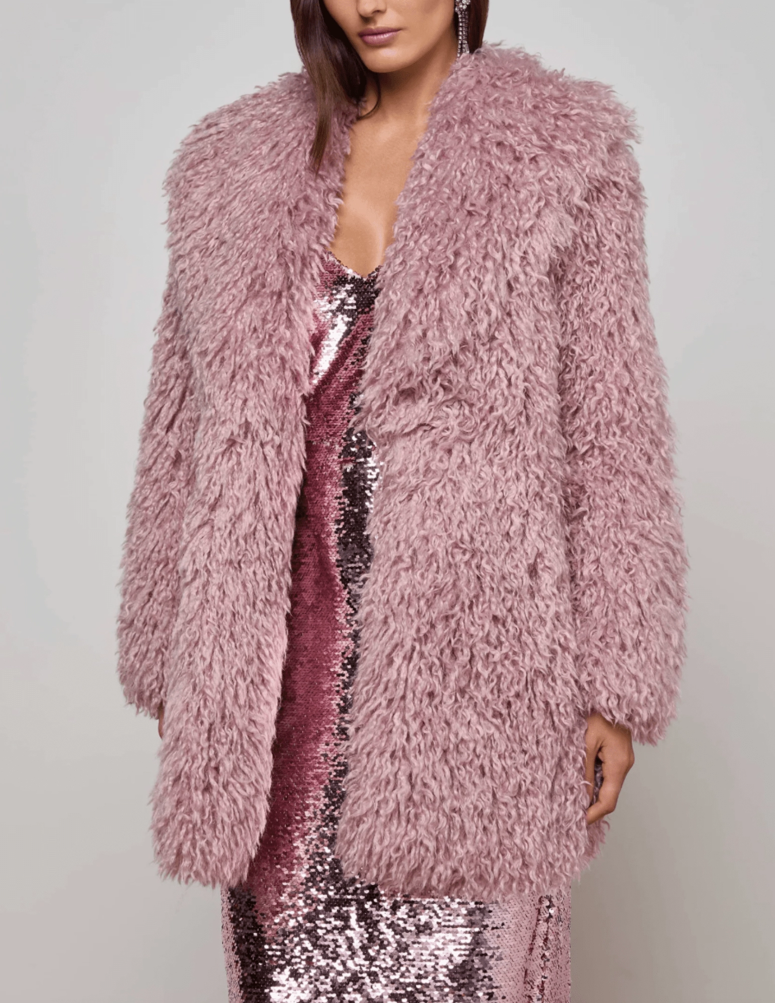 Ventilated Panels All Weather Piece L'AGENCE Toira Faux Fur Coat