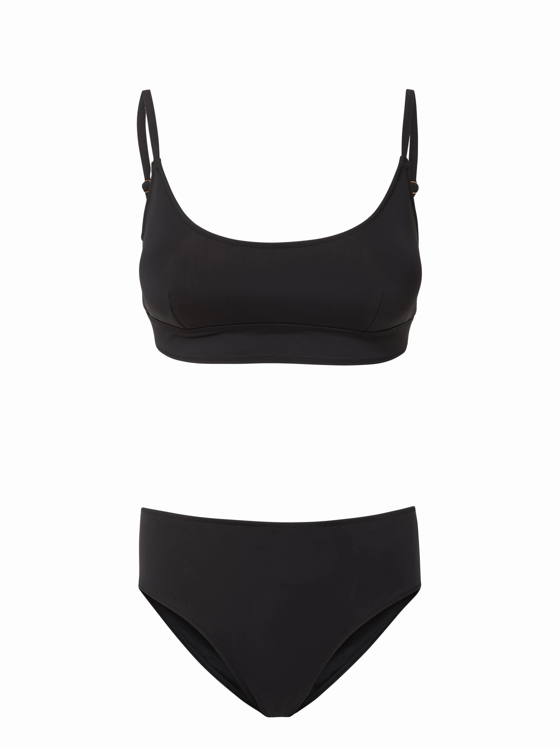 Erika Top   Classic Midrise Bottom in Black Beach Time