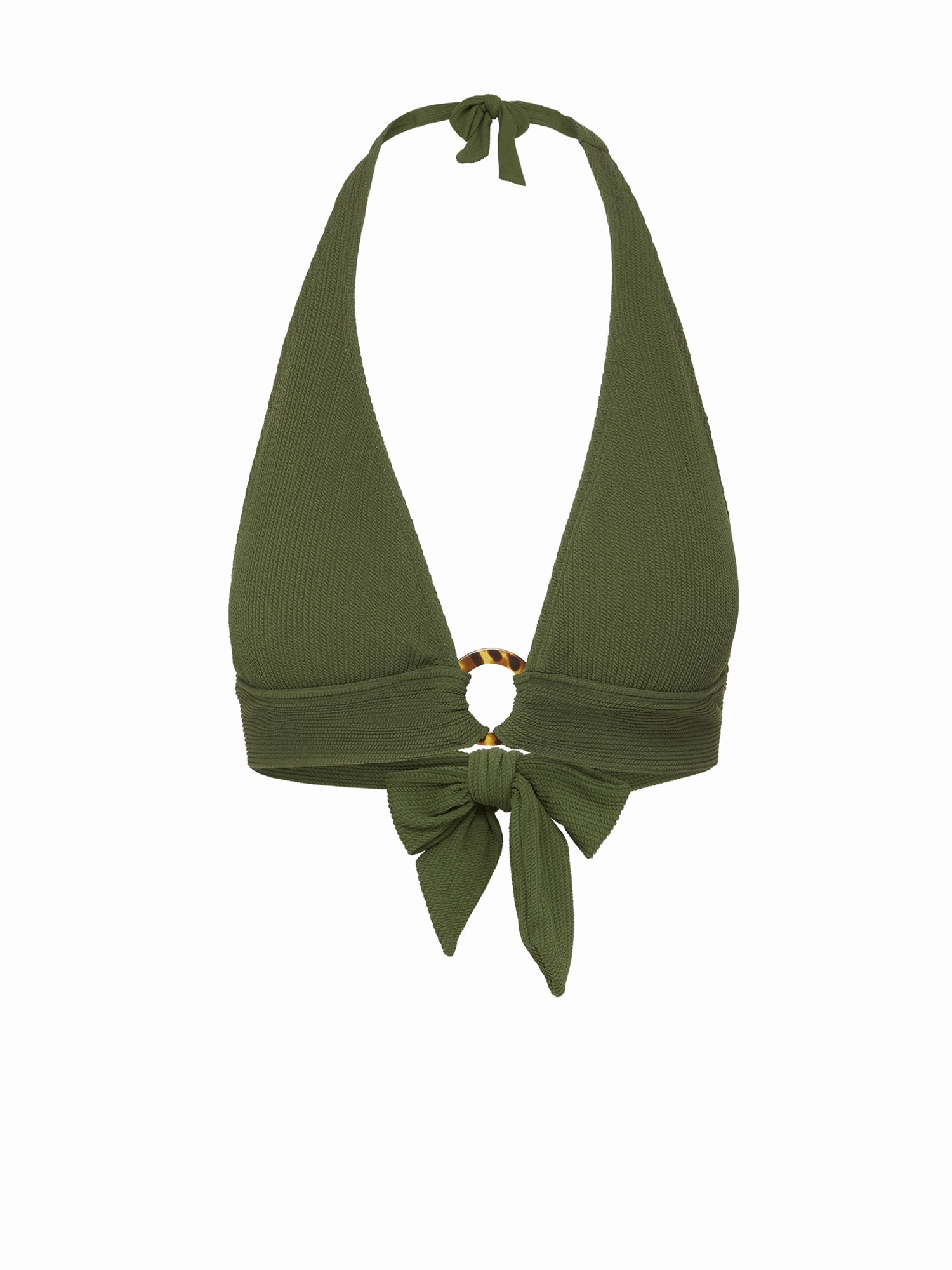 Erin Top Olive Texture Sporty-Chic