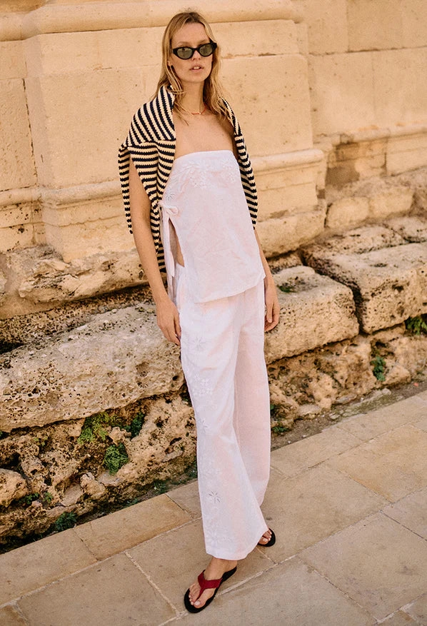 Ermanno Pant in White Functional Comfort All weather