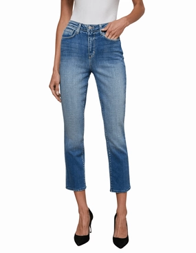 L'AGENCE Celestia Ultra High Rise Slim Jeans in Hayward Base Attire Office Wear Trendy Home Comfort