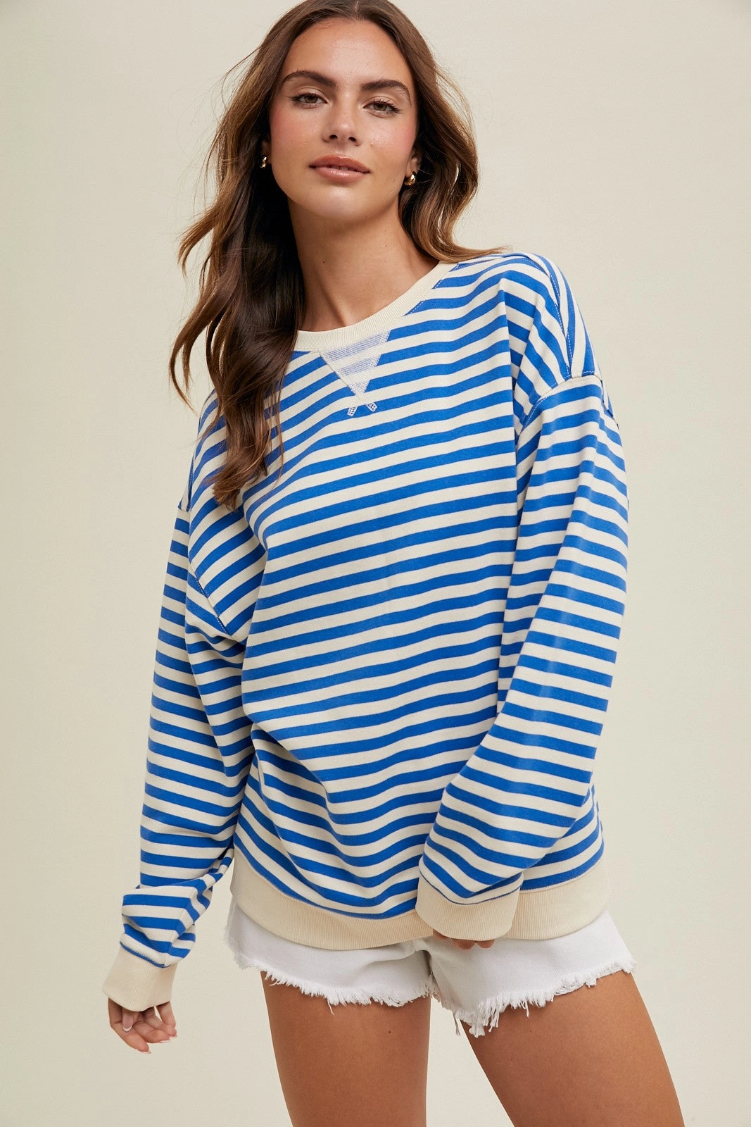 Ivy Striped Crewneck Timeless Cozy