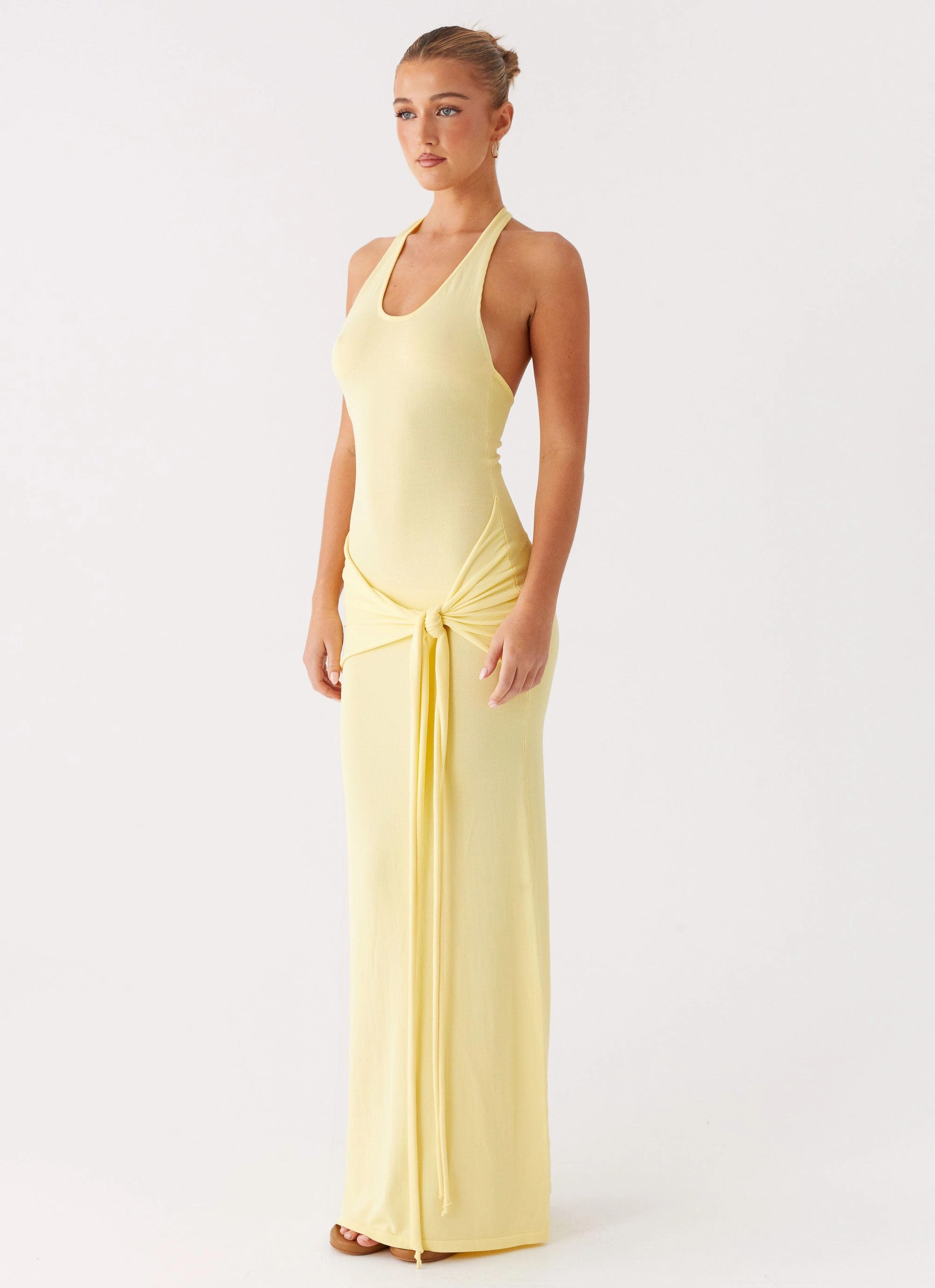Pina Colada Knit Maxi Dress - Yellow Soft Fit Wear