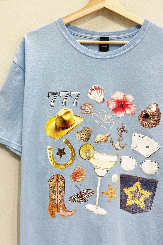 Coastal Cowgirl Tee S-XL High Thread Count Cotton