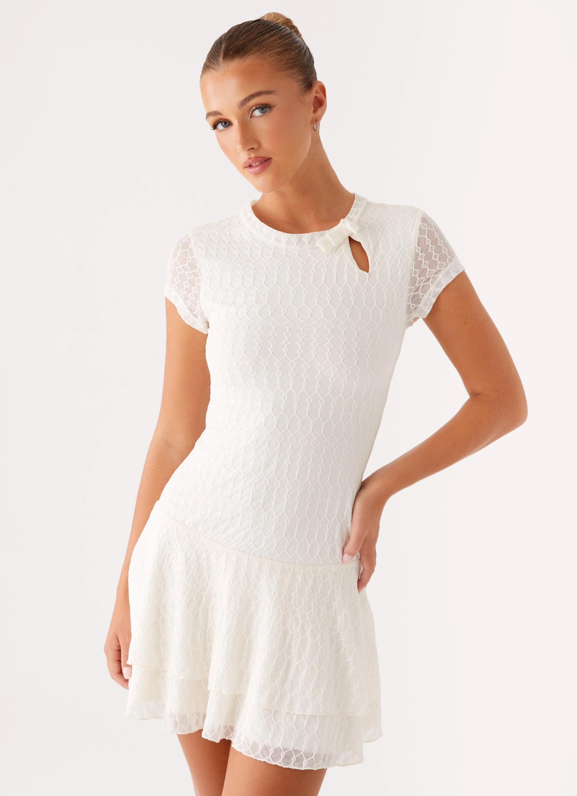 Esty Mini Dress - Ivory City Layers