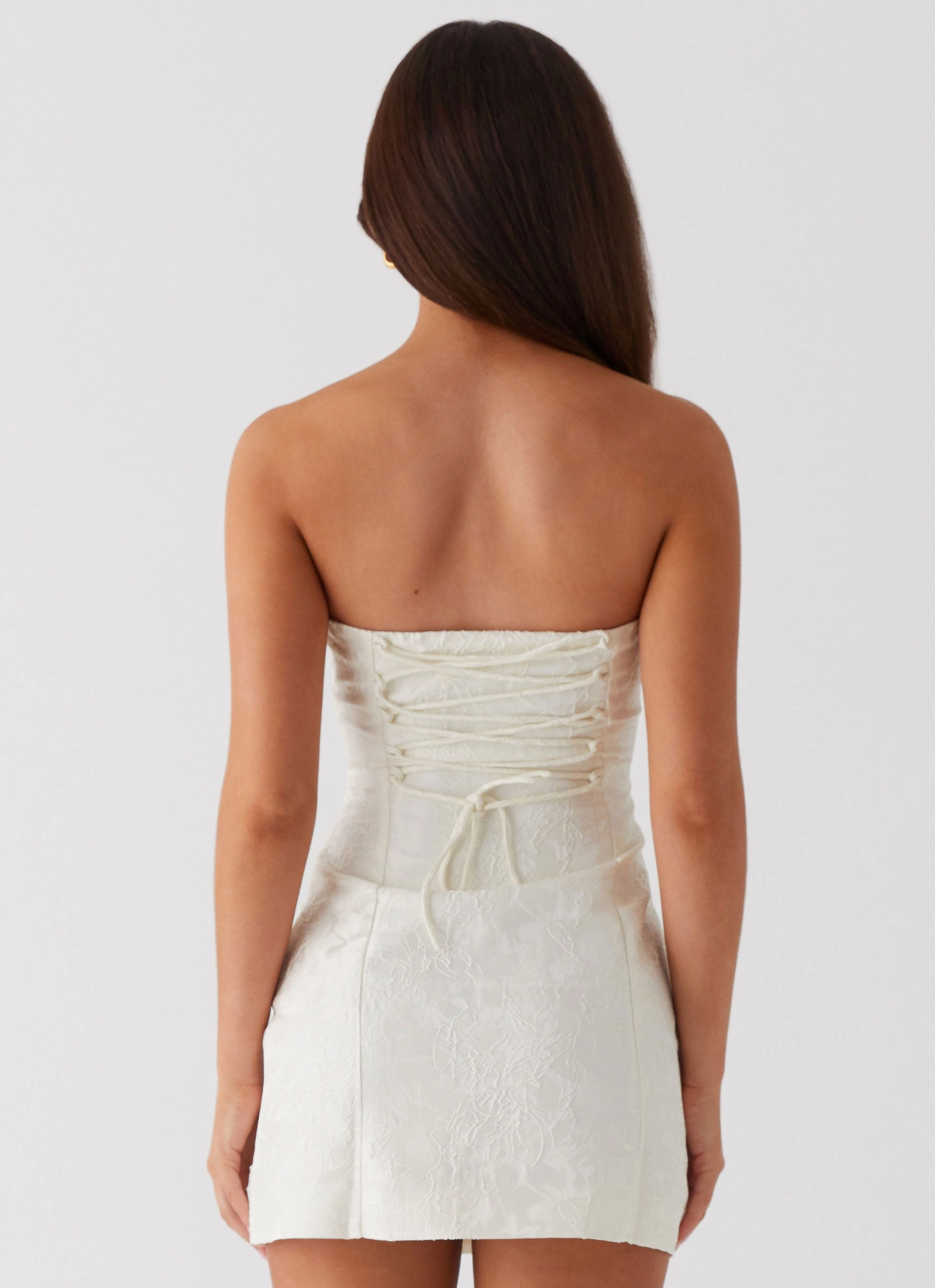 Essential Piece Eternity Strapless Mini Dress - Ivory