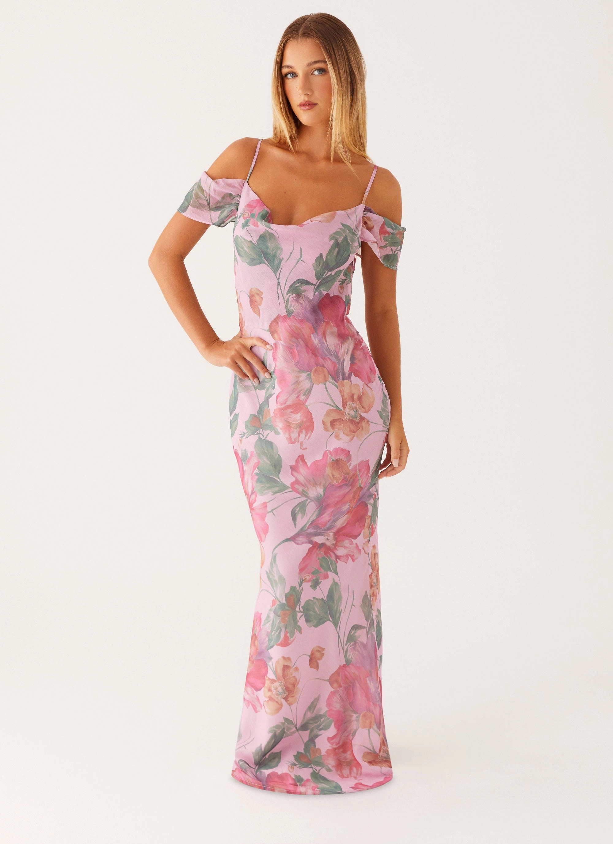 Timeless-Classic Seline Maxi Dress - Pink Floral