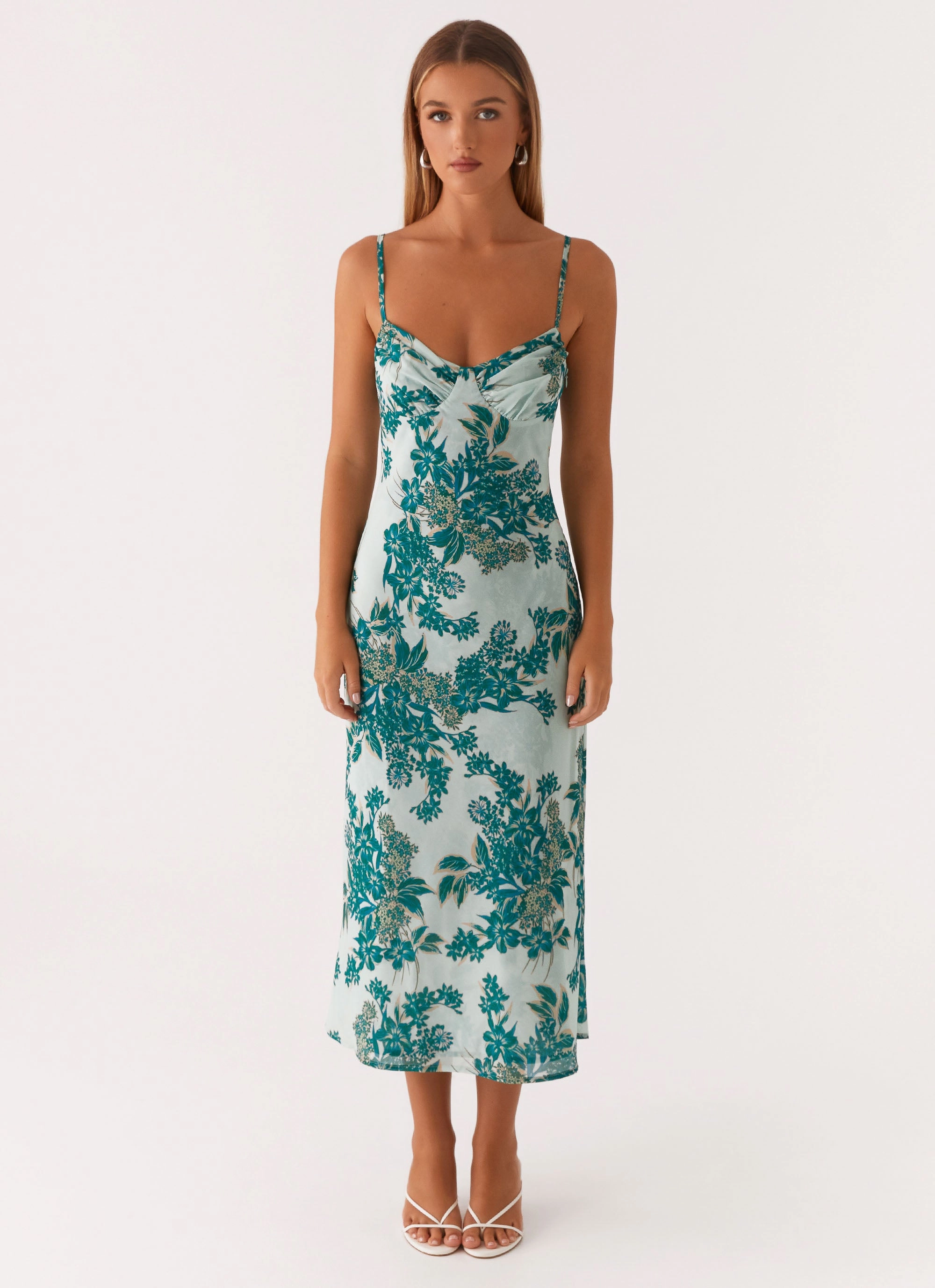 Love Song Midi Dress - Cloud Nine Floral urban vibe