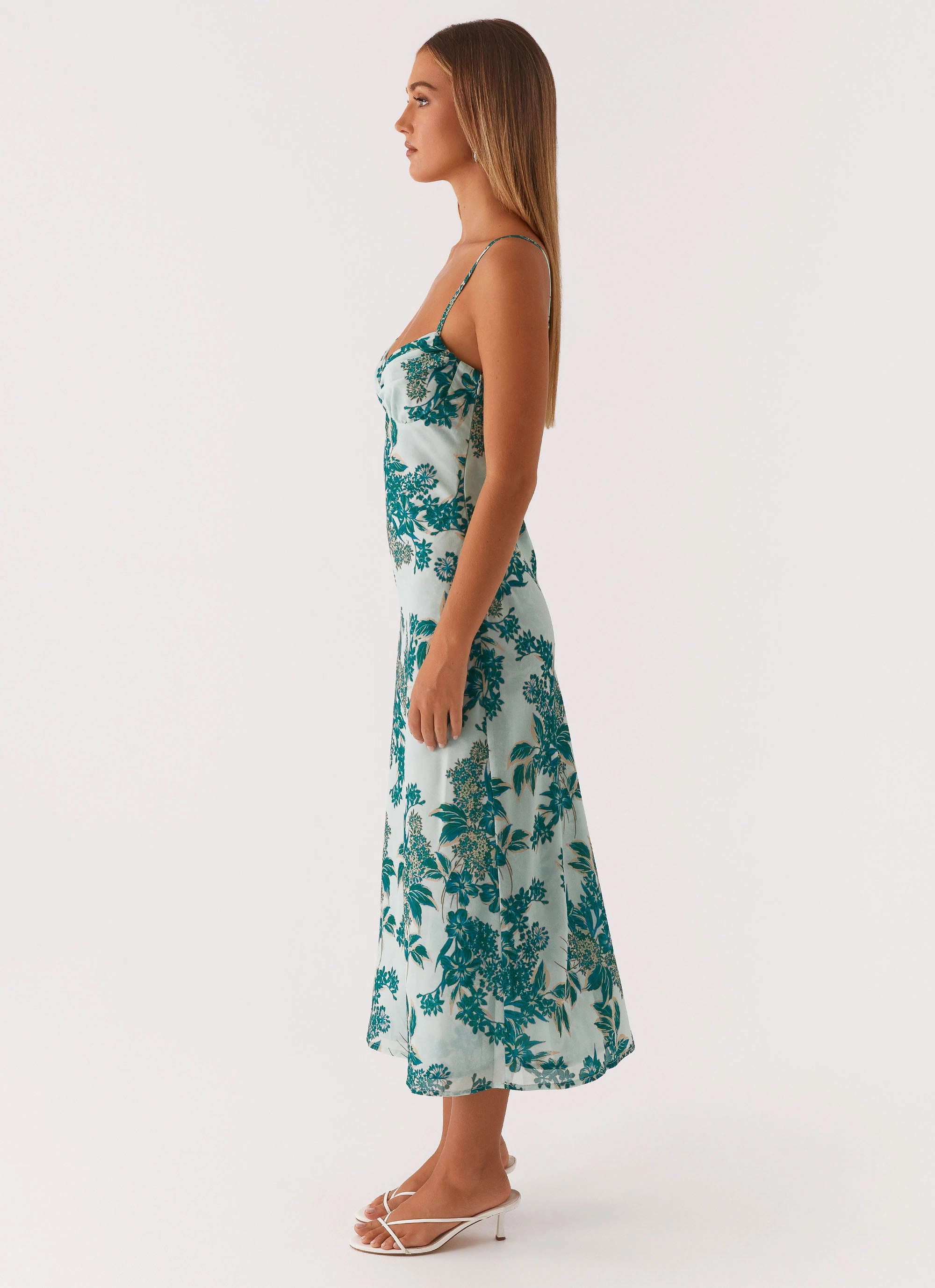 Delicate Finish Love Song Midi Dress - Cloud Nine Floral